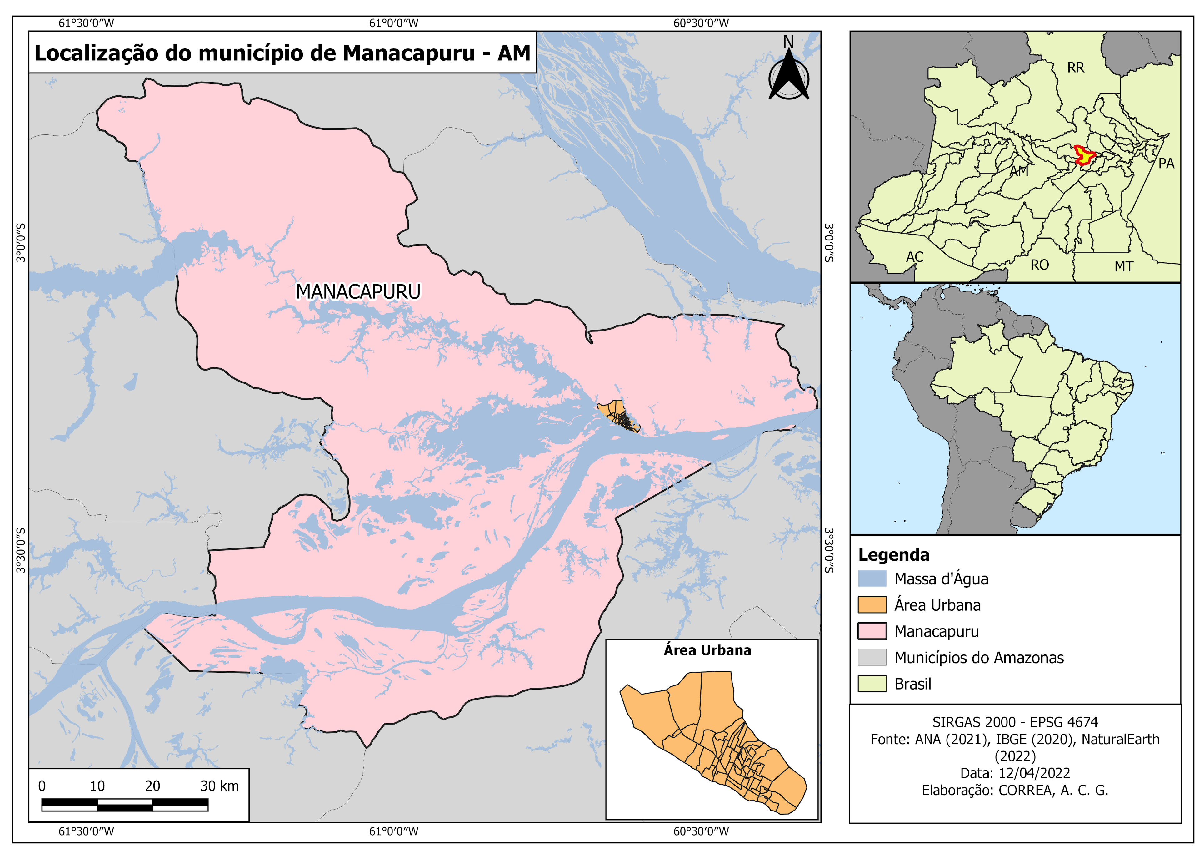Localização do Município de Manacapuru