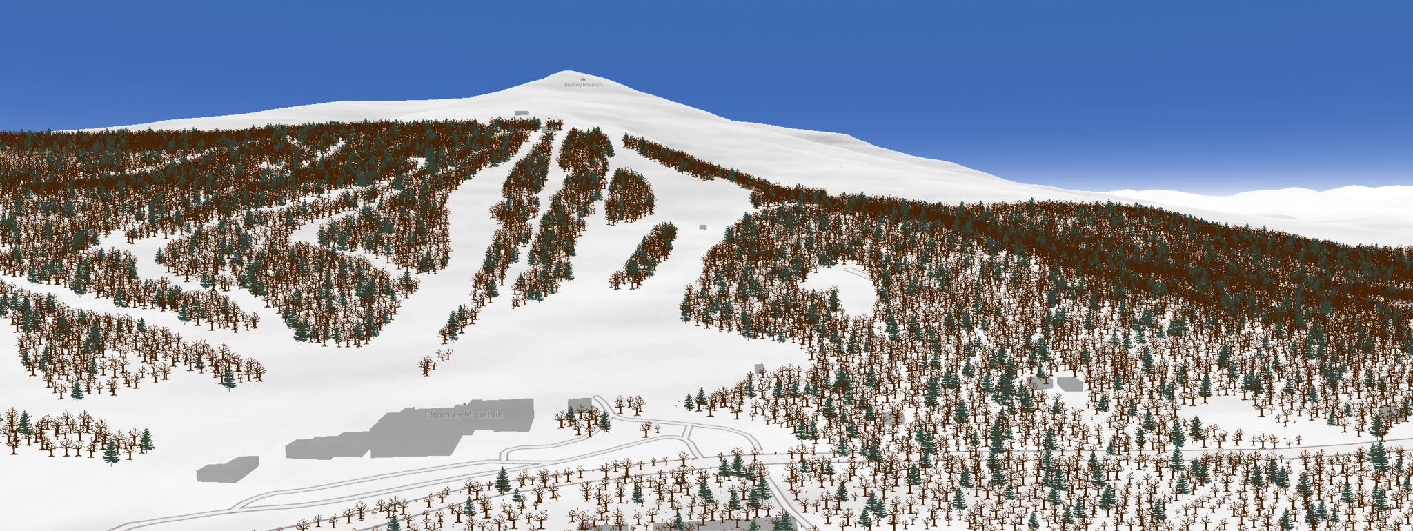 3D Forested Ski Resort