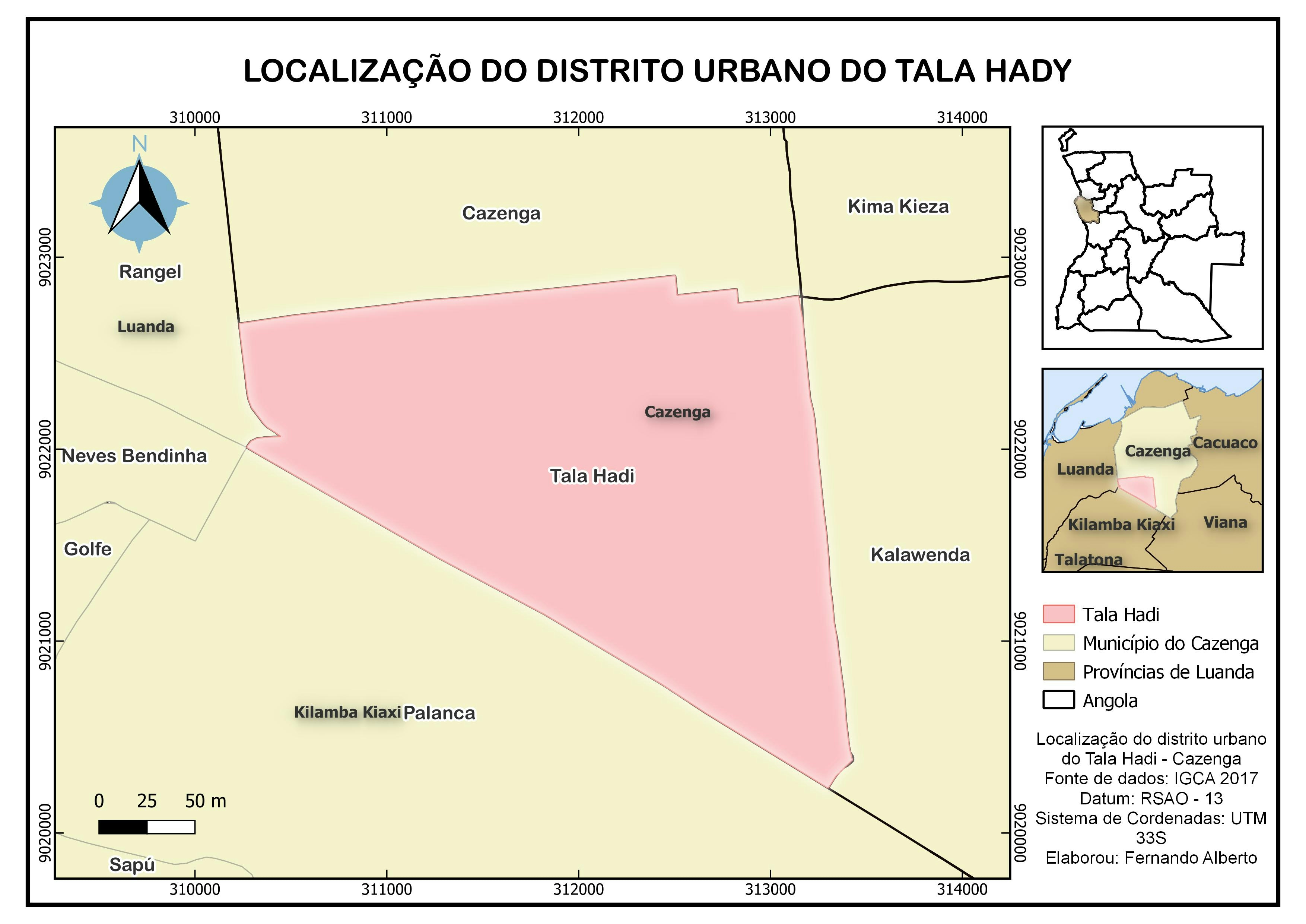 Mapa de Localização Tala Hady