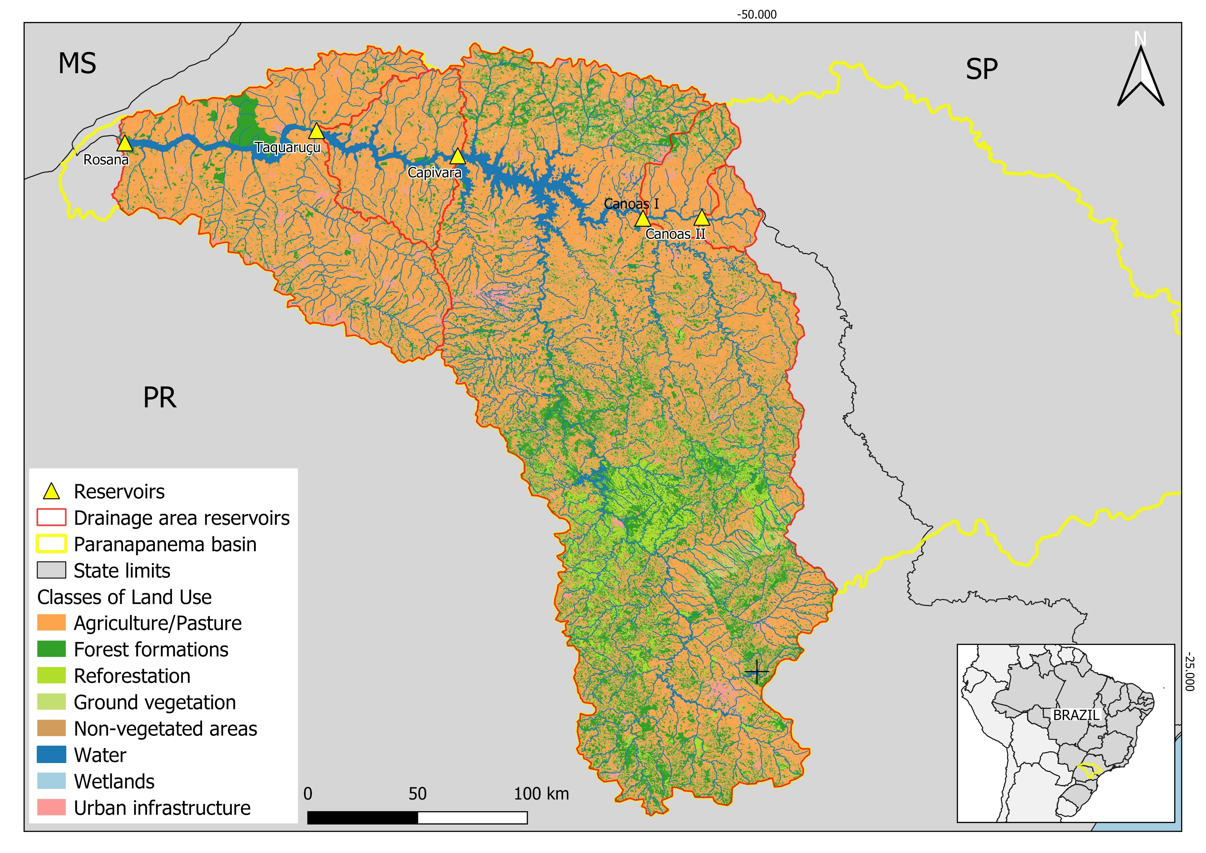 Land use- Lower Paranapanema River basin