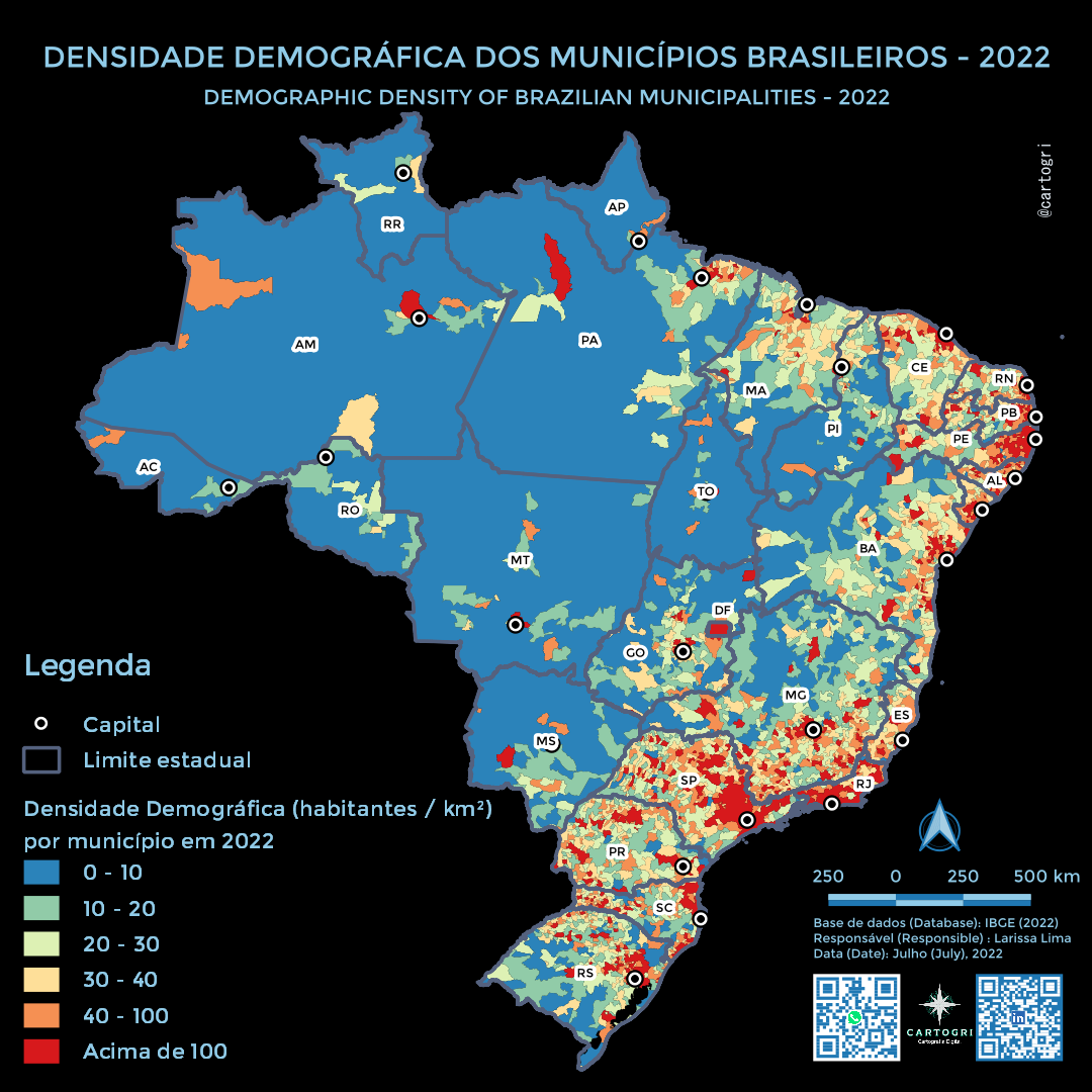 Demographic Density of Brazilian 
