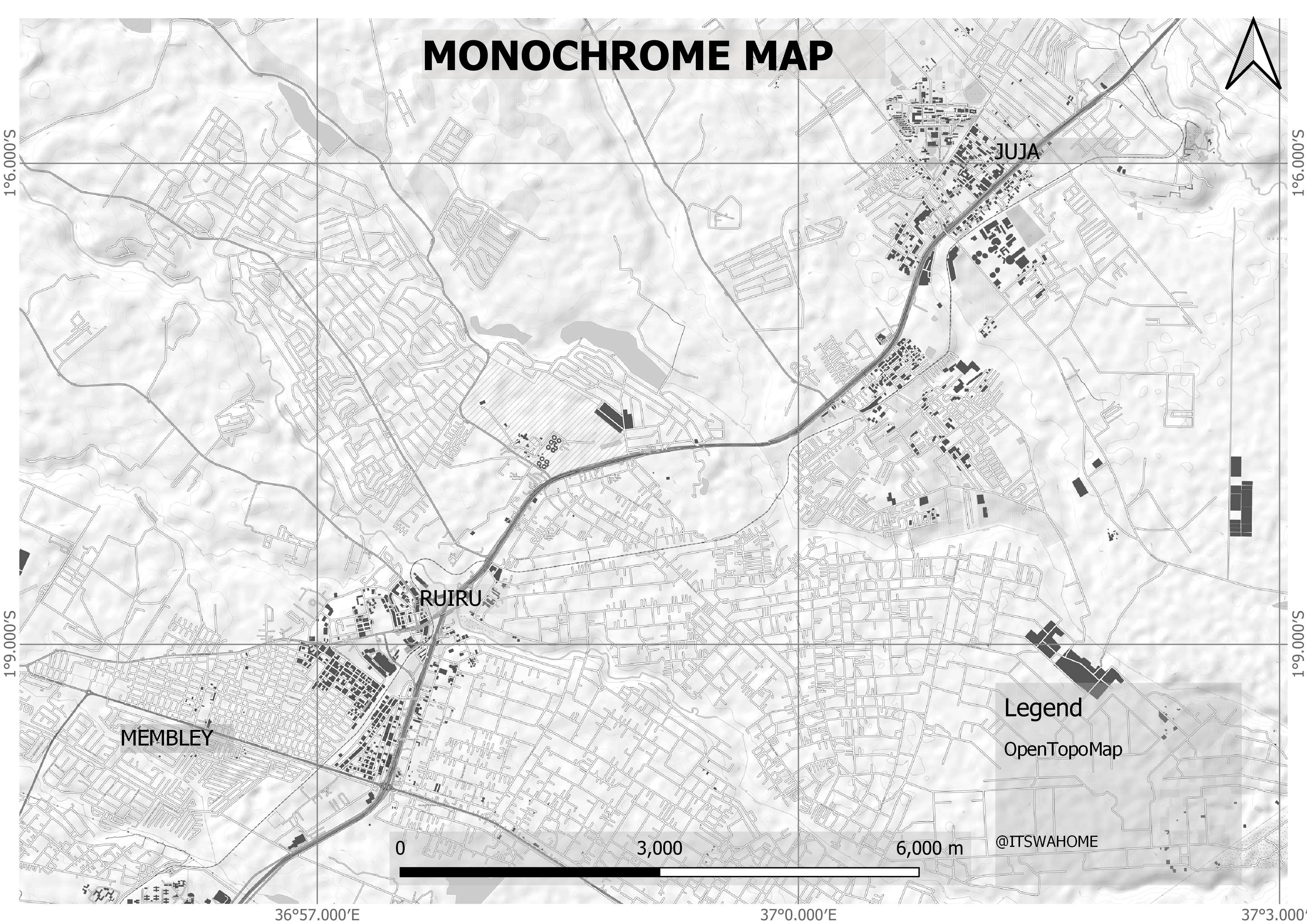 Monochrome Map