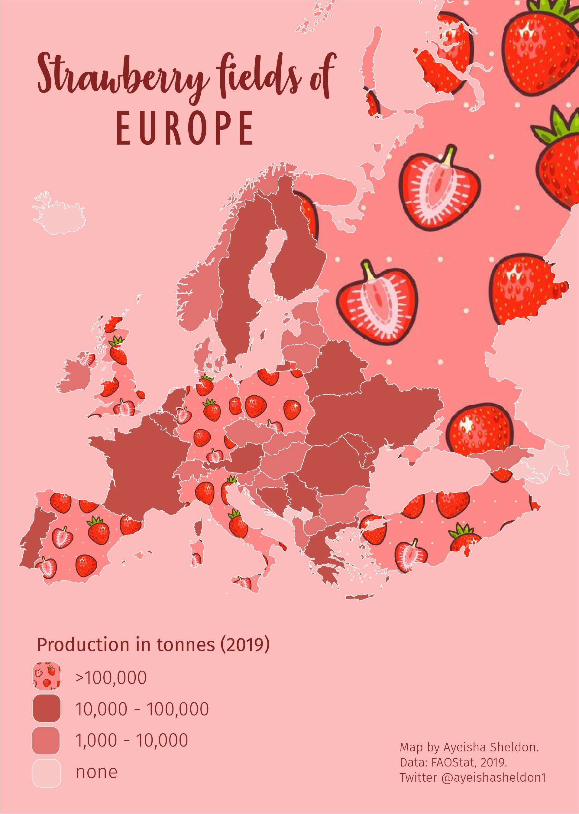 Strawberry fields of Europe