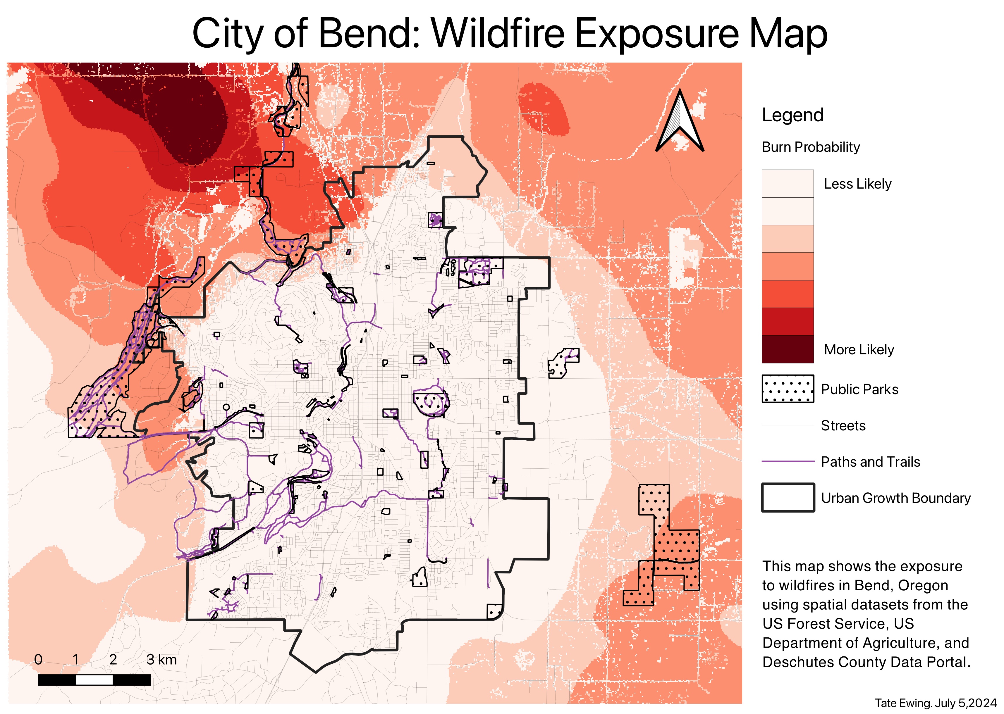 City of Bend, OR: Wildfire Exposure Map
