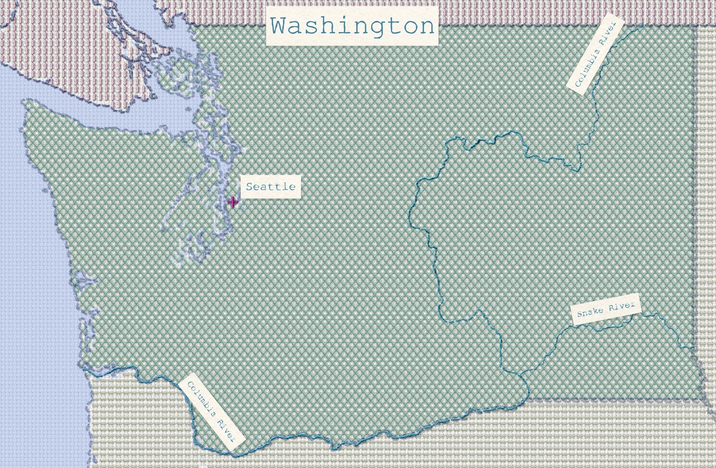 Washington Yarn Map