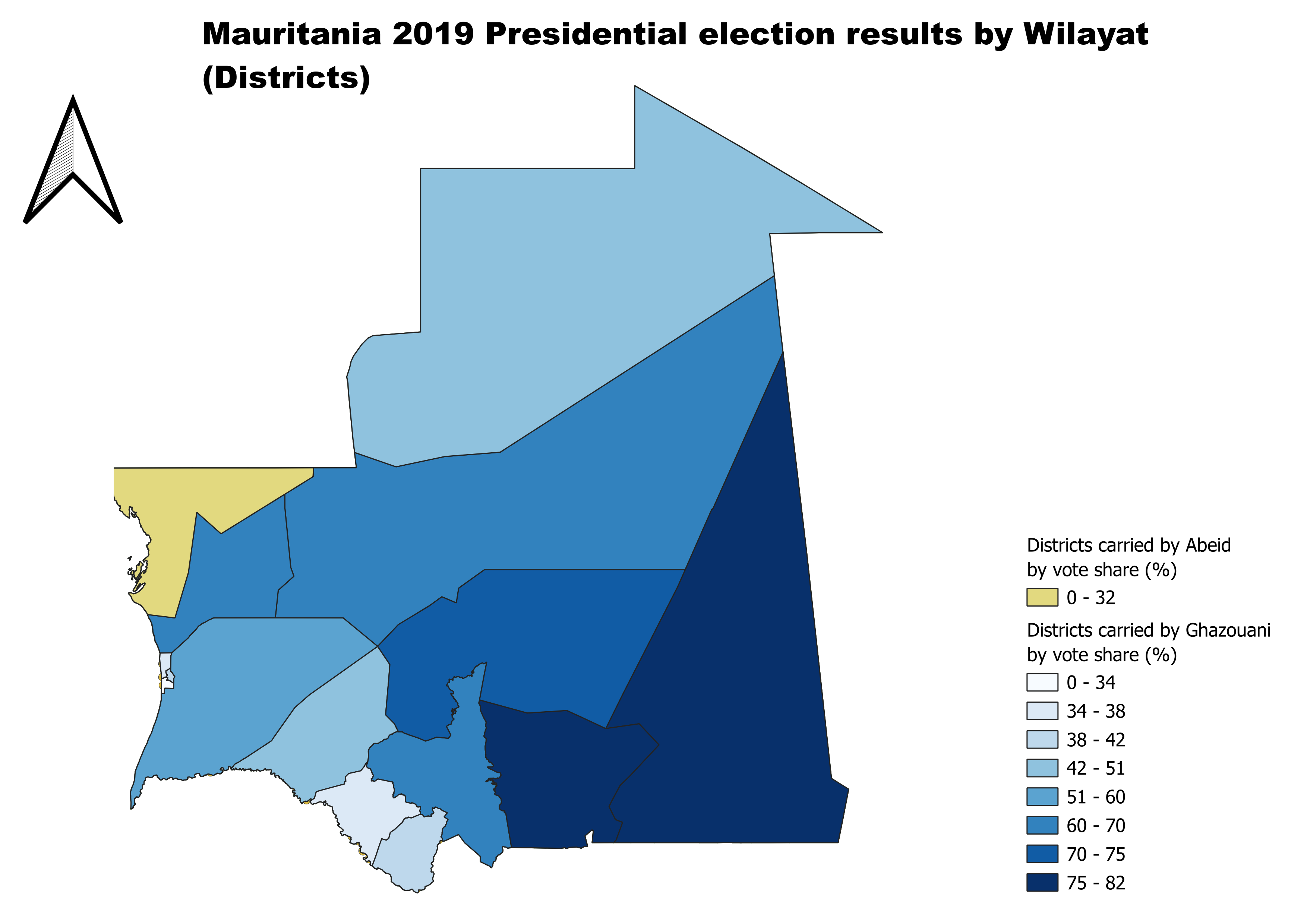 Mauritania 2019 Election - Regions