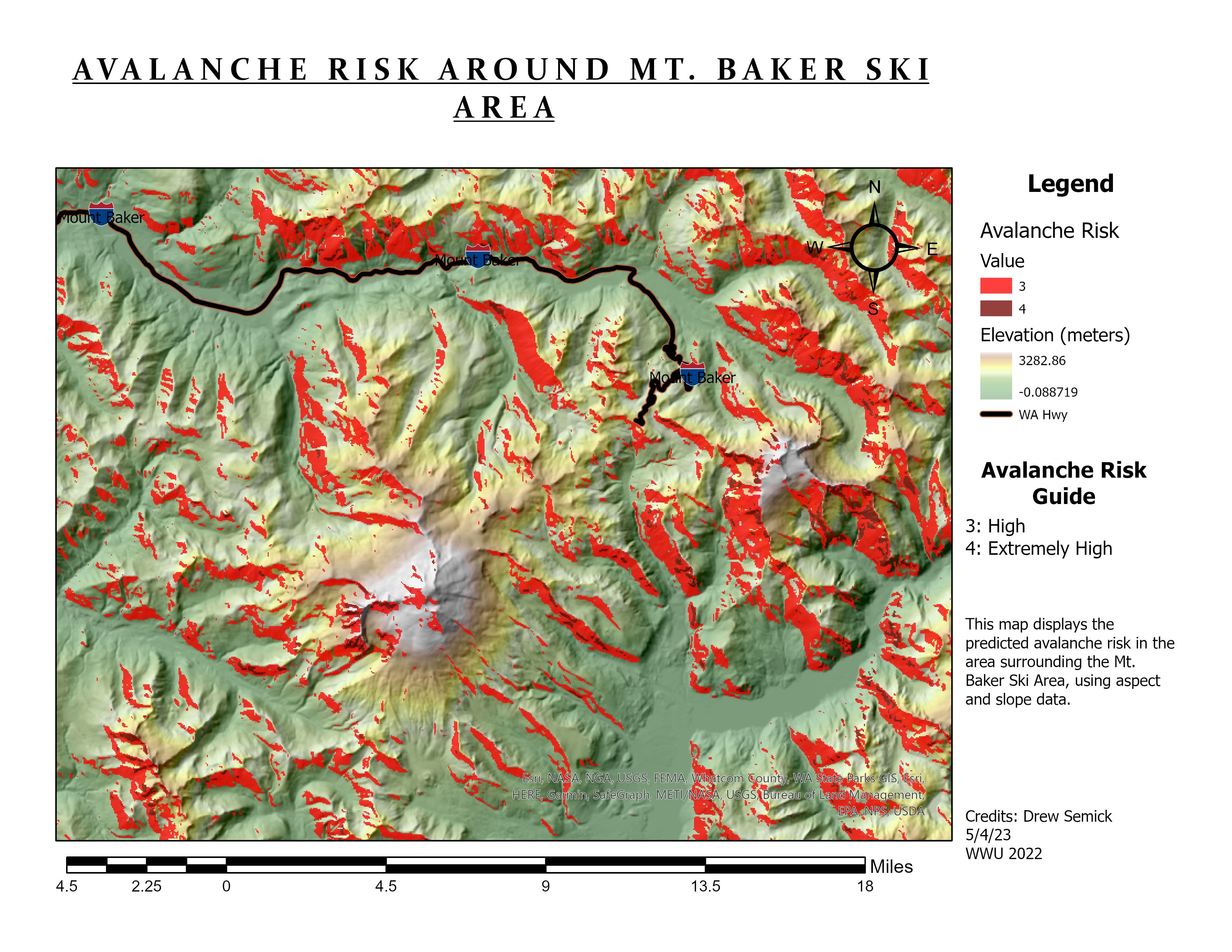 Avalanche Risk Around Mt. Baker Ski Area