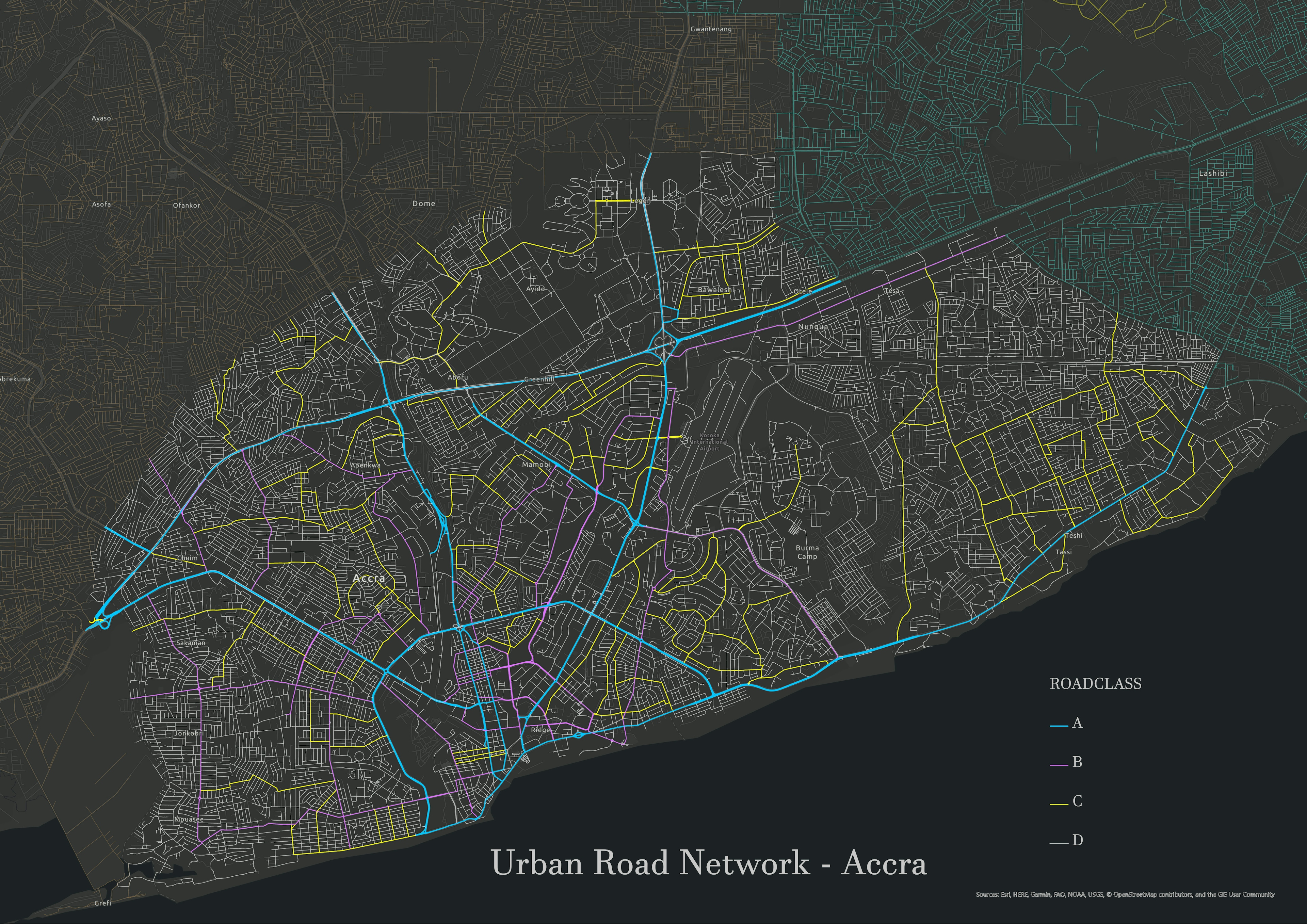 Road Network - Accra