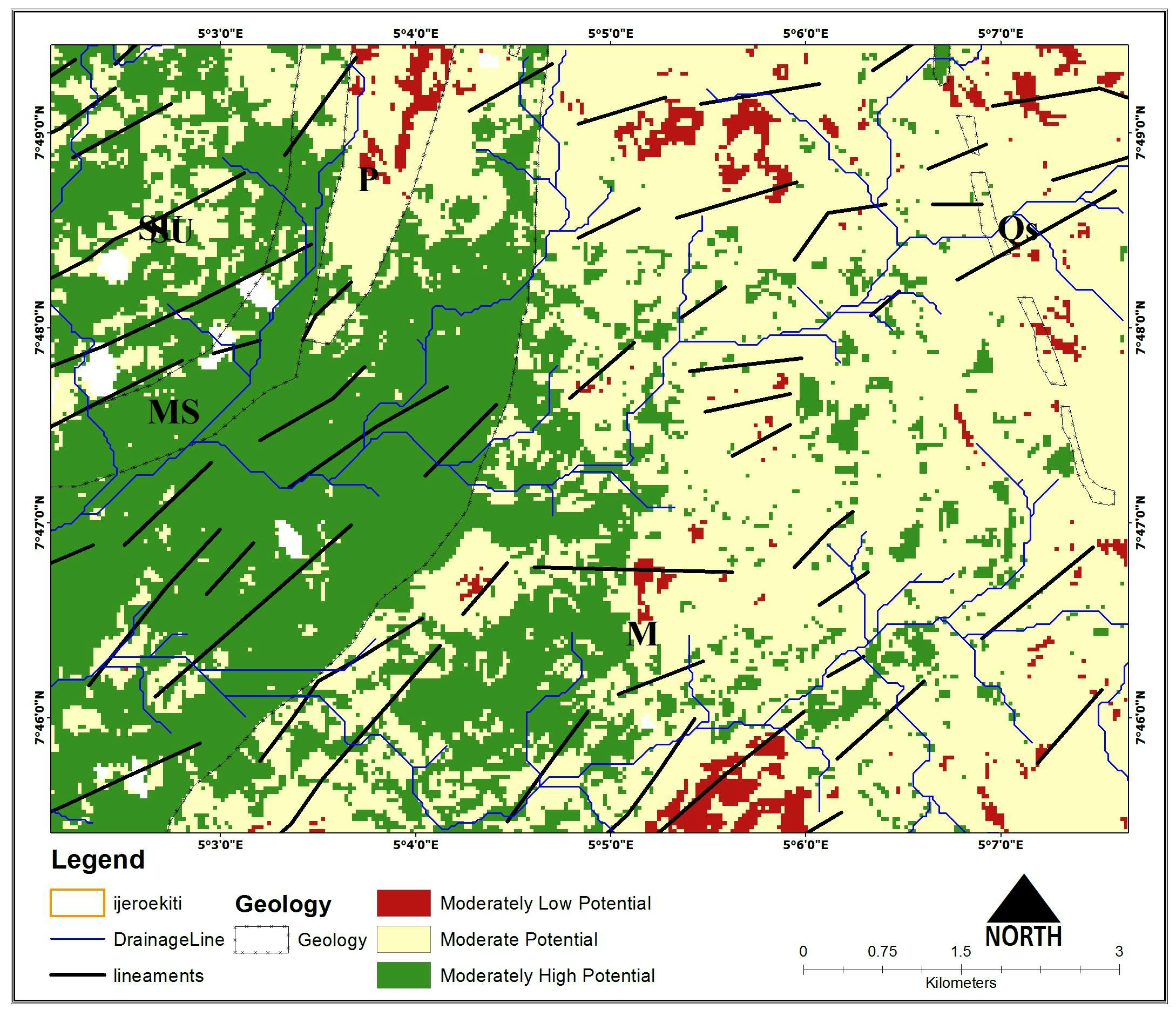 Groundwater Potential Modeling using AHP