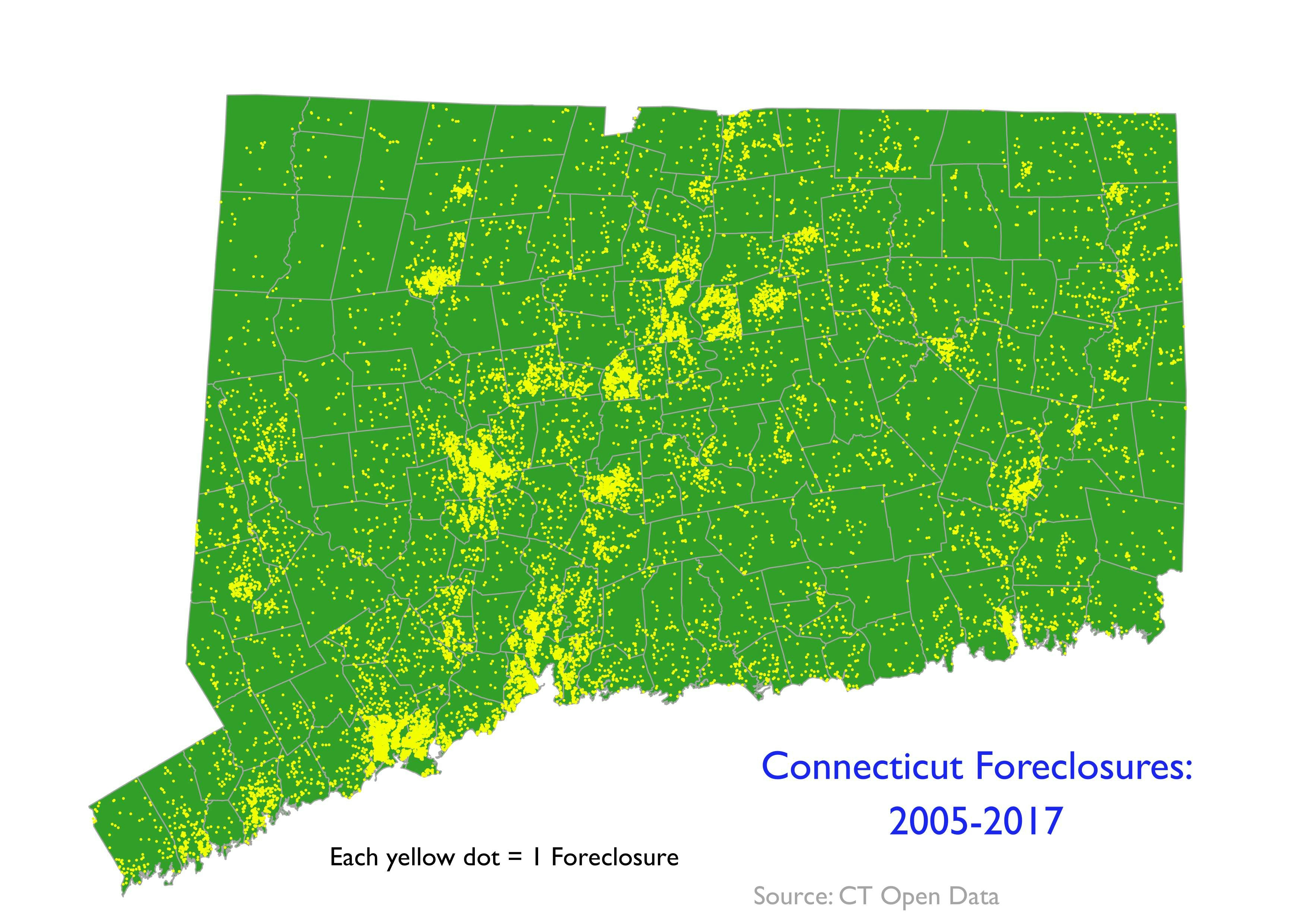 Connecticut Foreclosures, 2005 - 2017