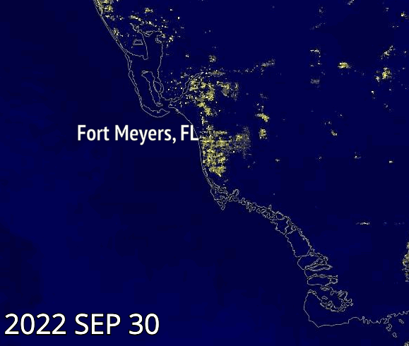 GIF of nighttime lights in Fort Myers