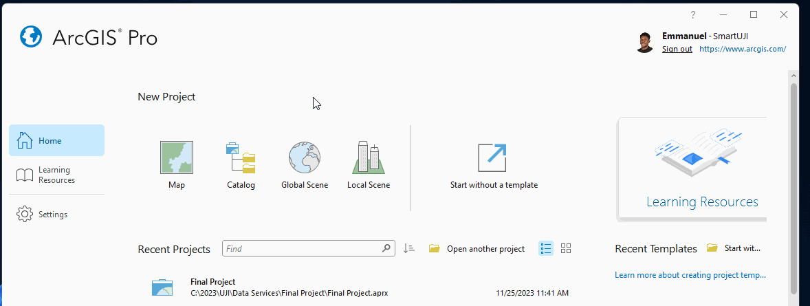Accessing the Package Manager from the homepage