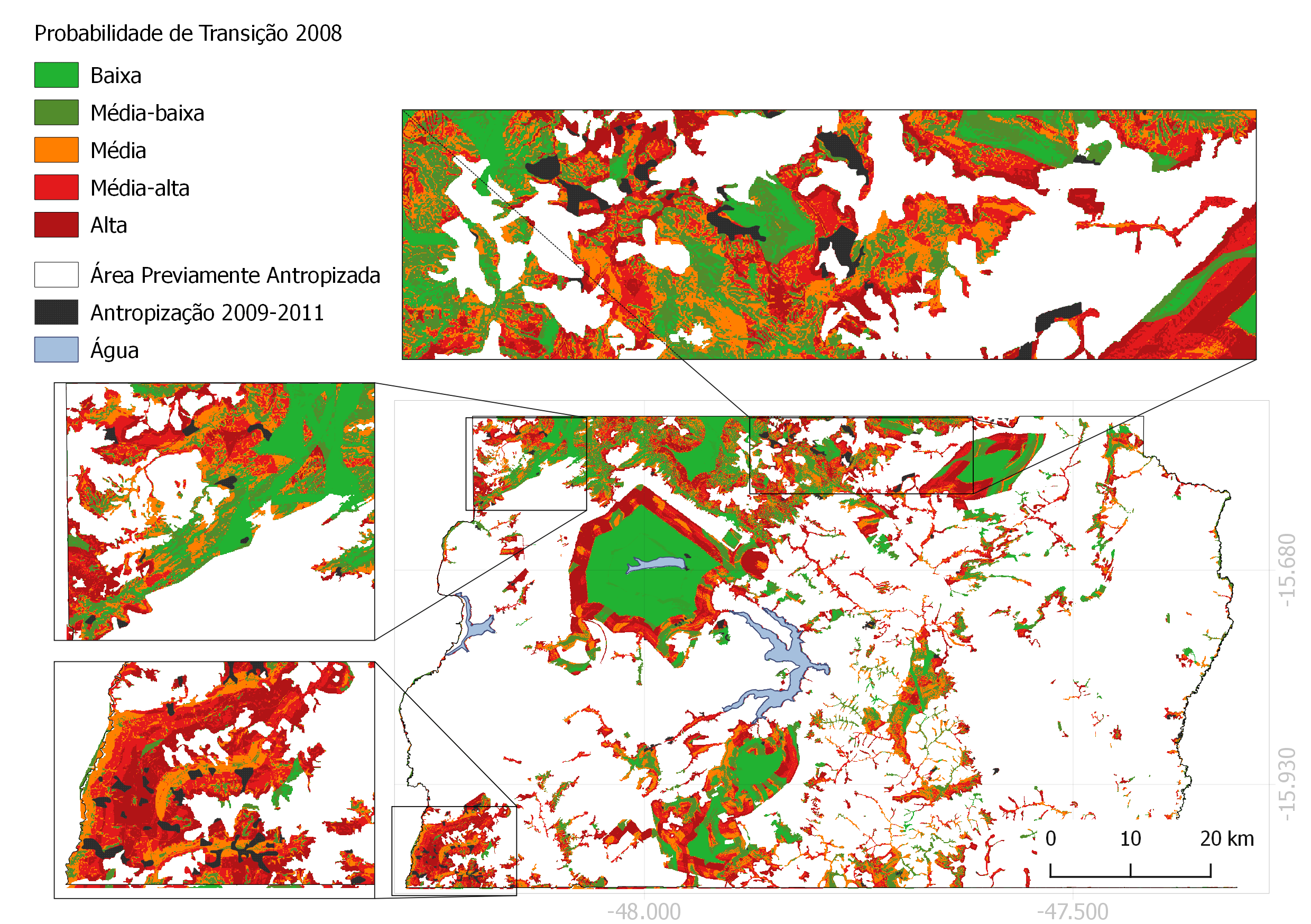 Fig.I - Probabilidade de Antropização DinamicaEGO