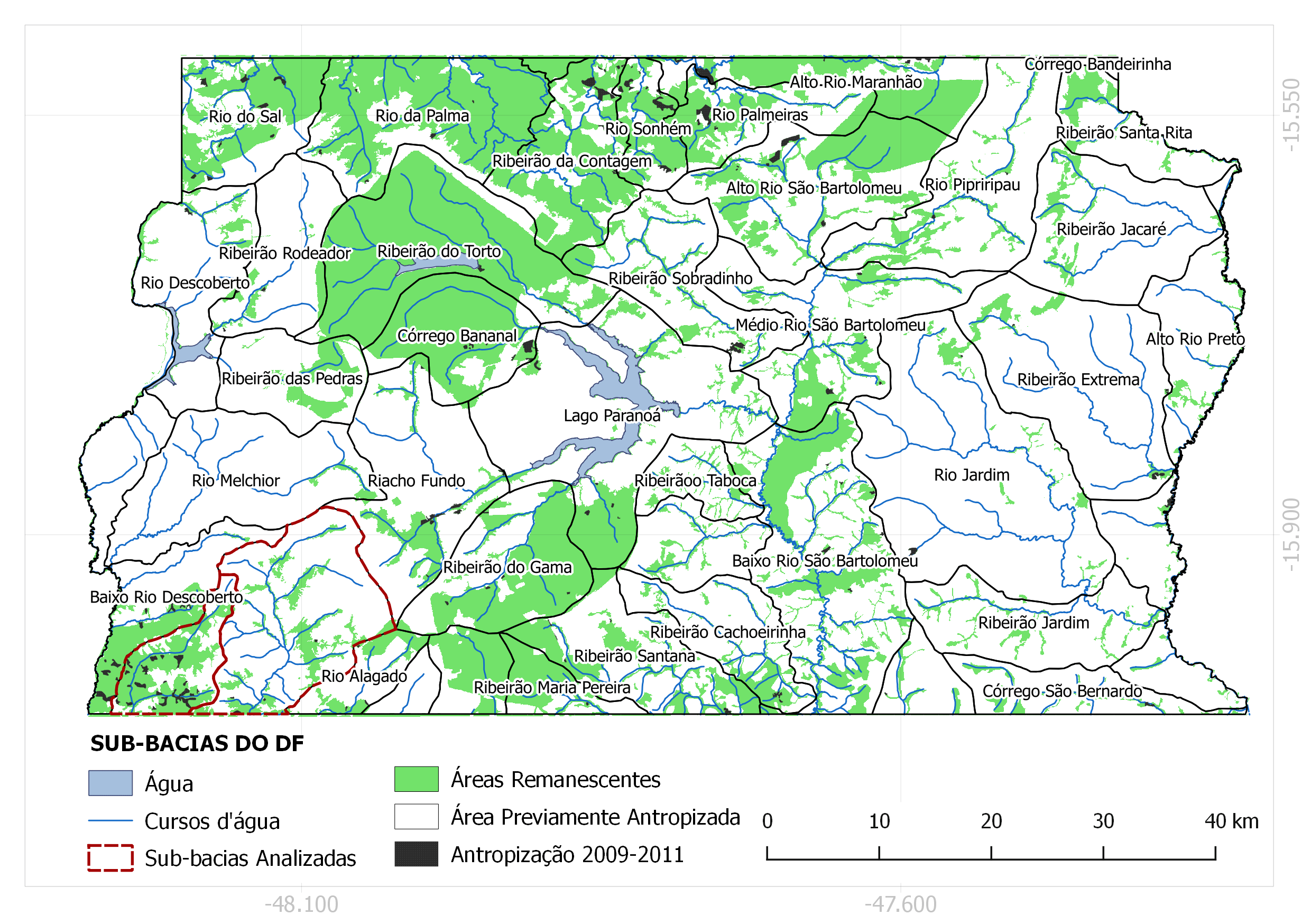 Fig.II - Antropização baseada na série 2002-2011