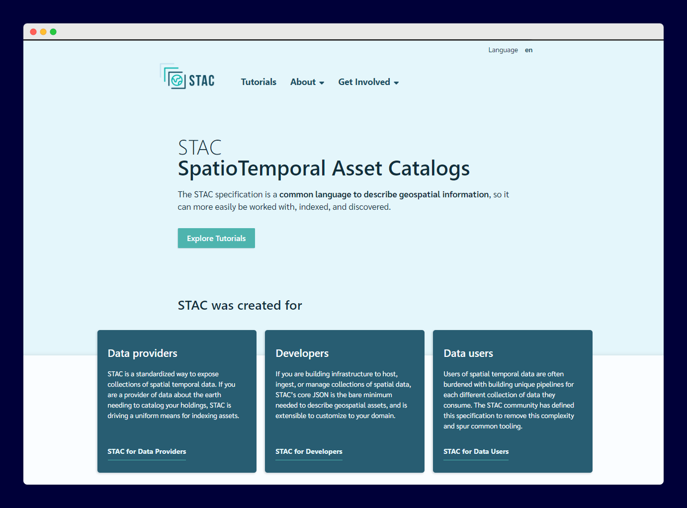 The Official STAC Spec website