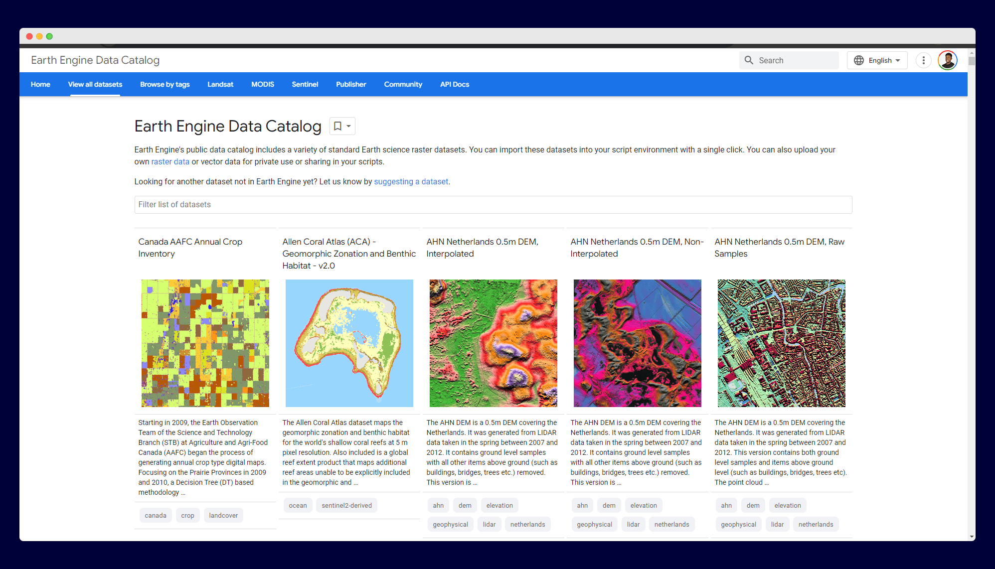Google Earth Engine Catalog