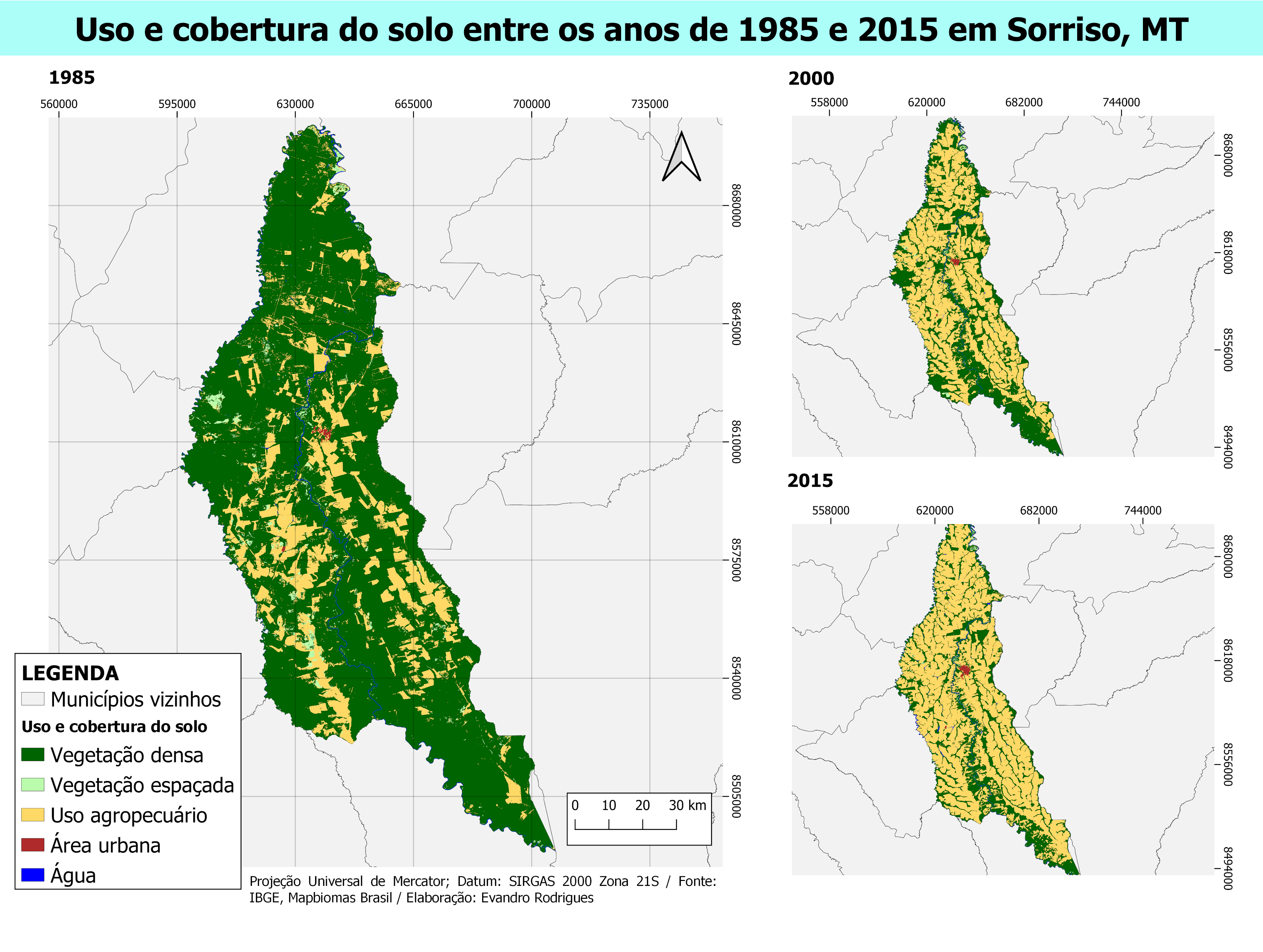 Sorriso, Mato Grosso land cover