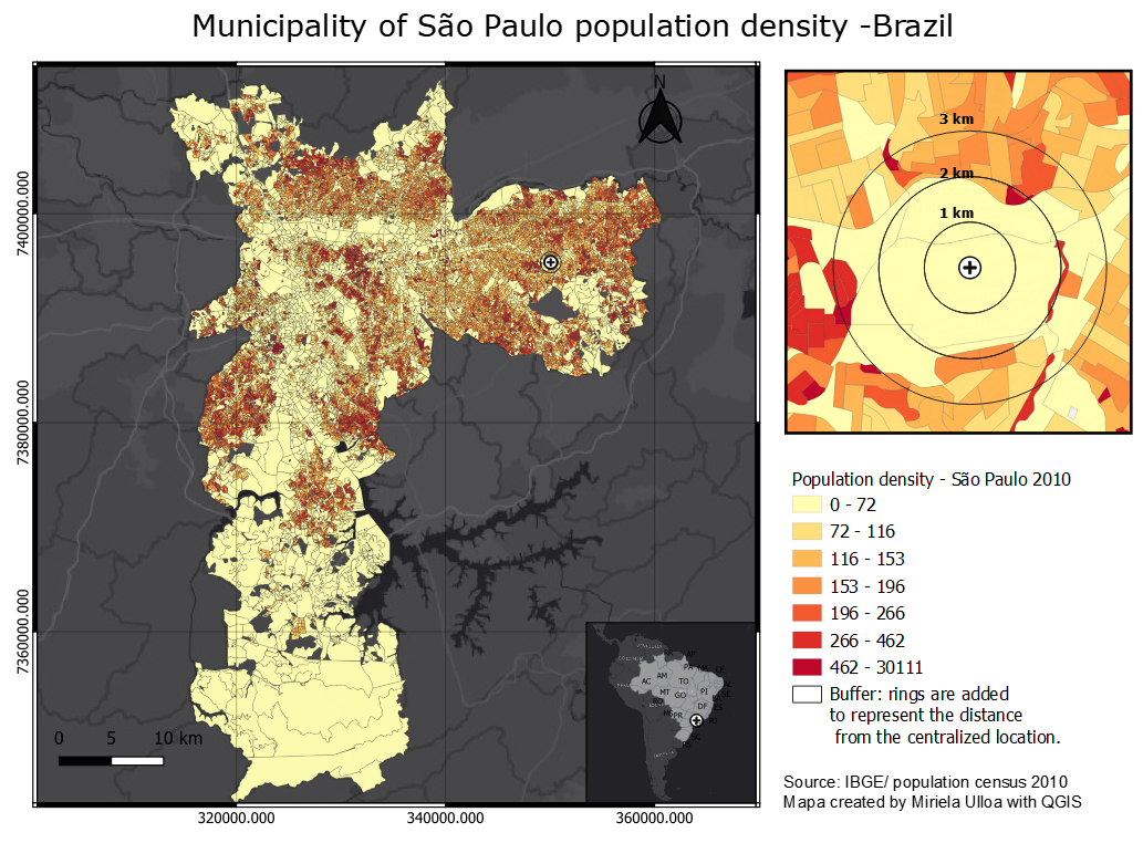 Municip. São Paulo population density