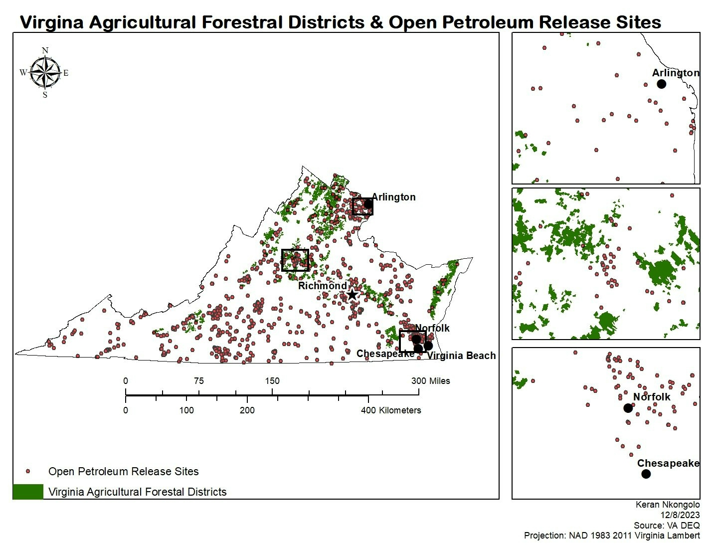 Virginia Agricultural Forest Districts 