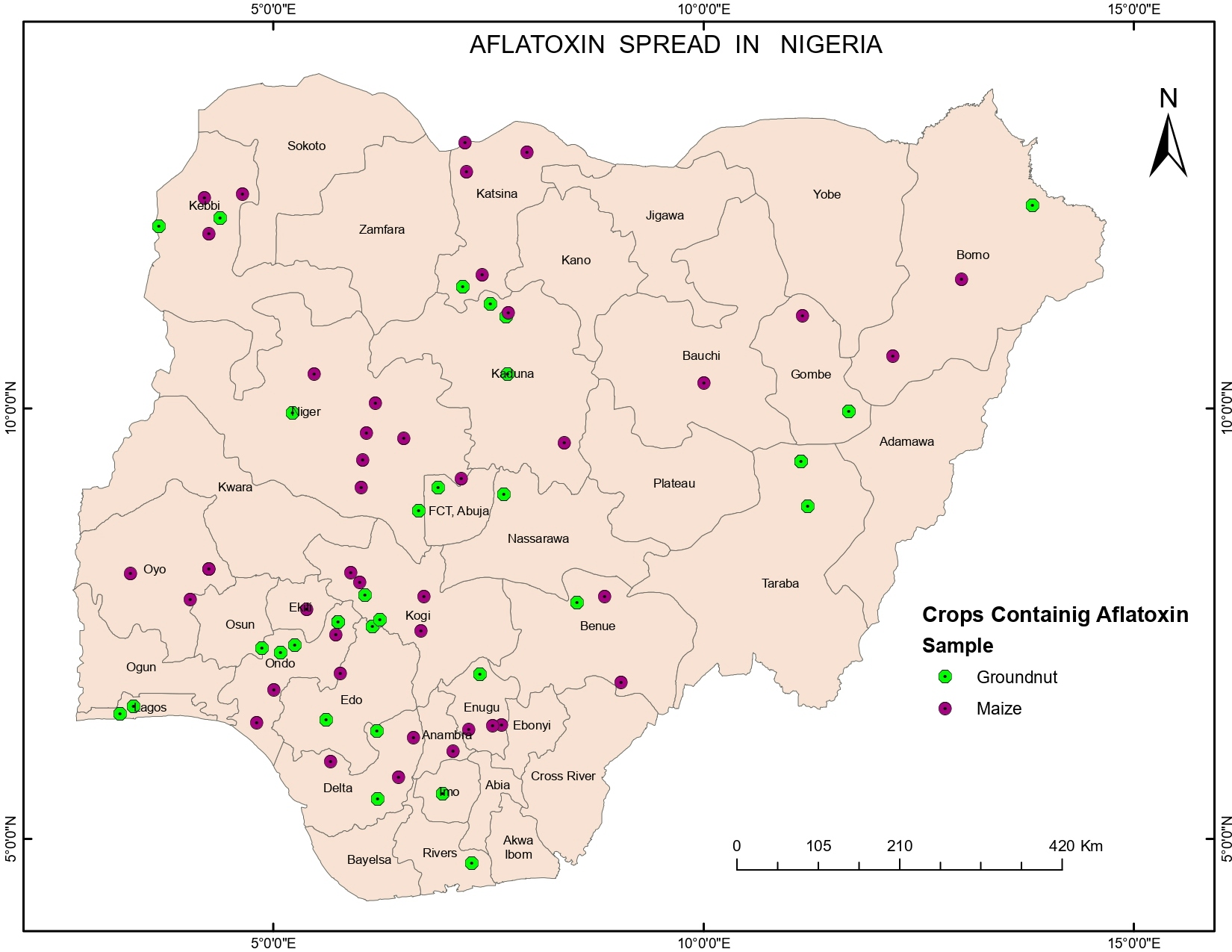  THE SPREAD OF AFLATOXIN IN NIGERIA