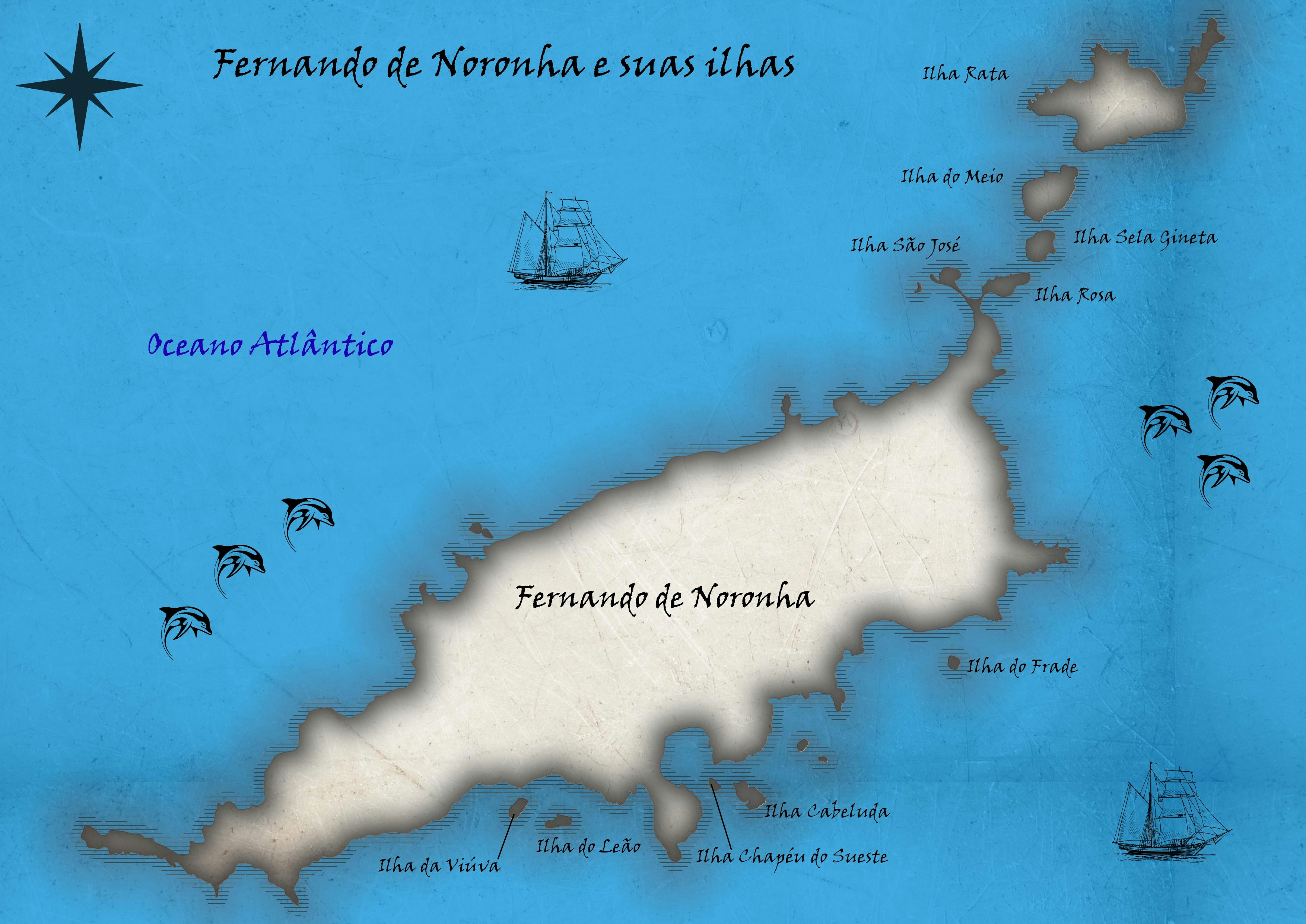 Mapa artístico - Fernando de Noronha