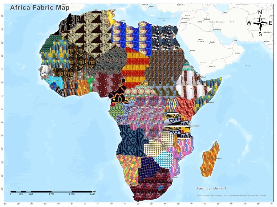Africa Fabric map 