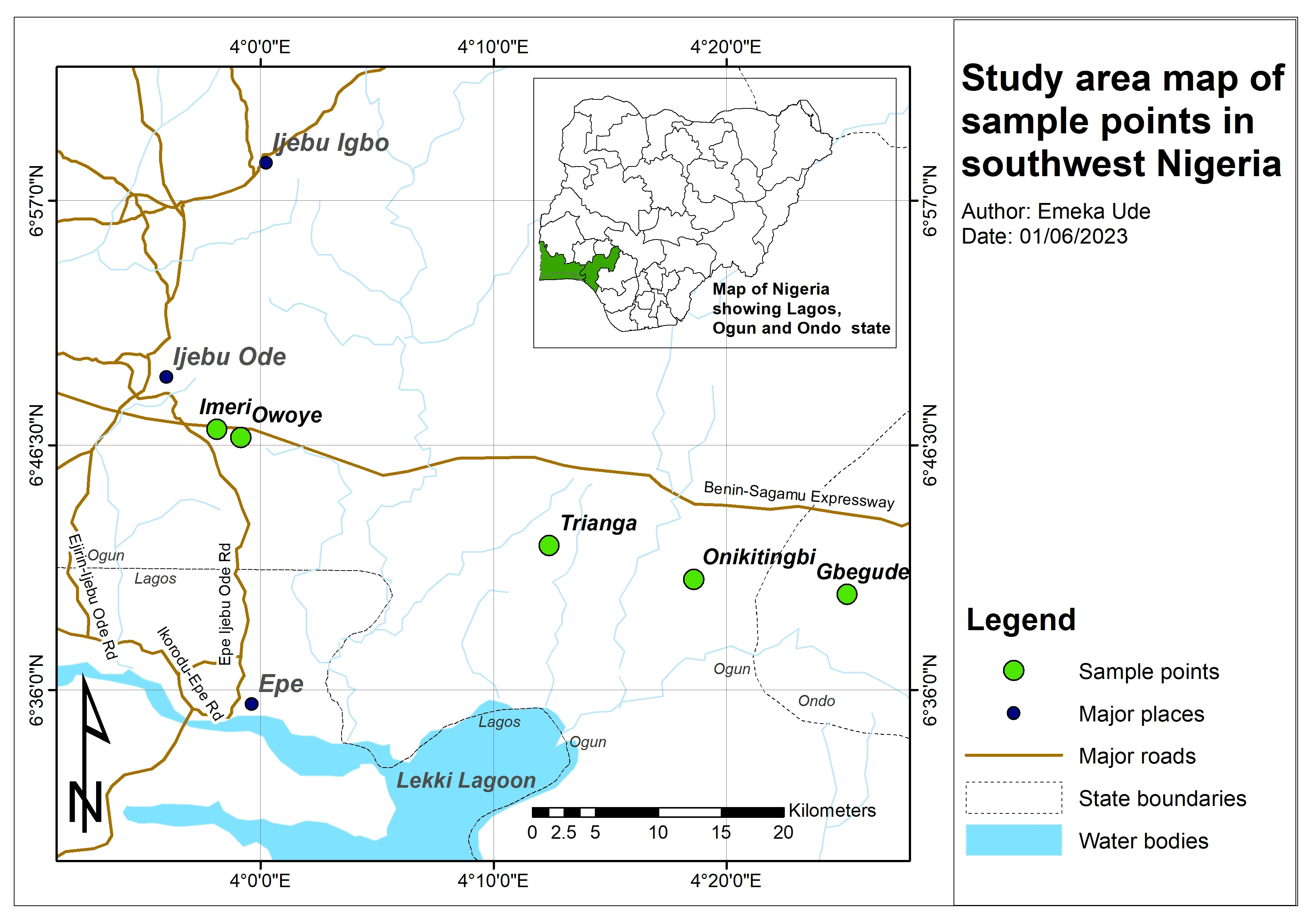 Study Area in Southwest Nigeria