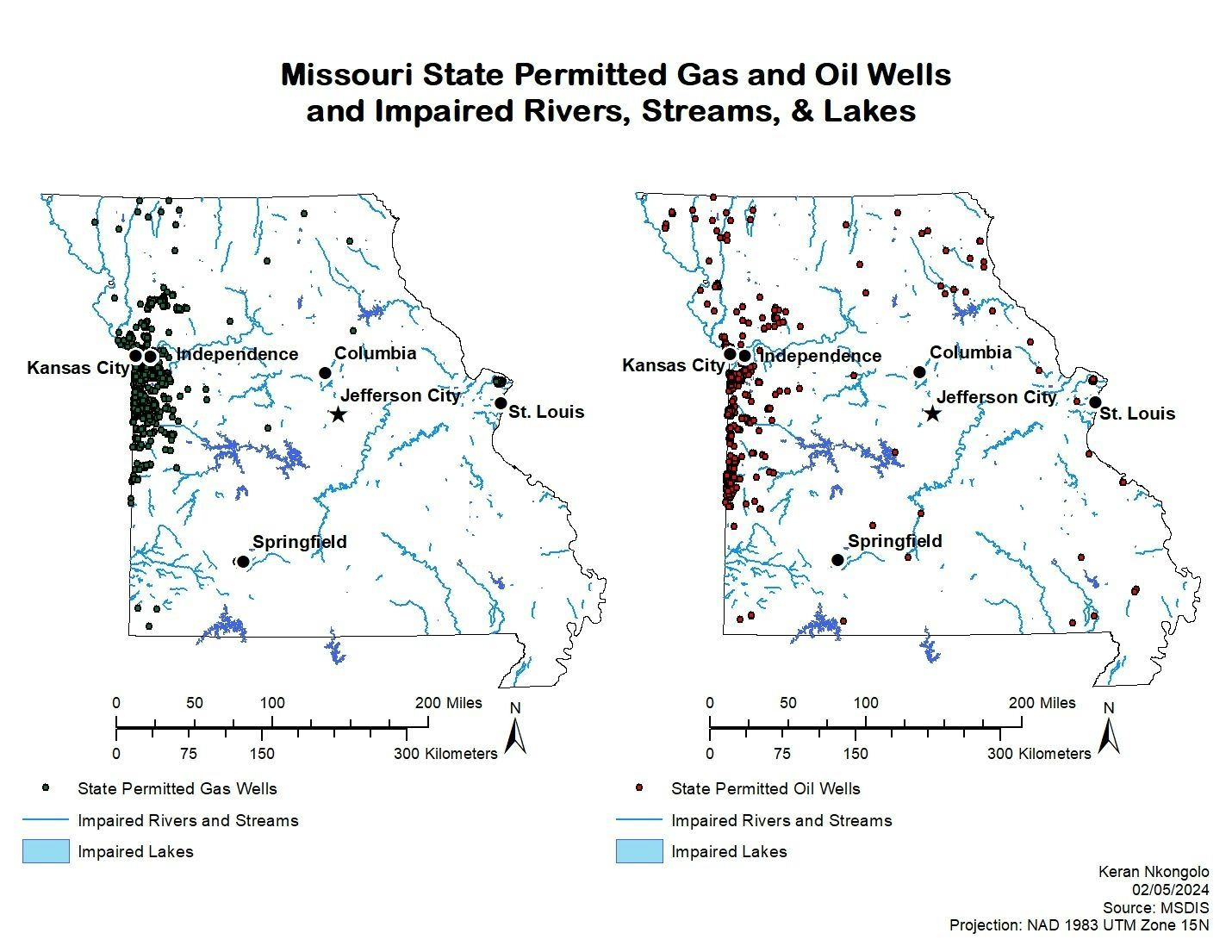 Missouri Impaired Lakes 