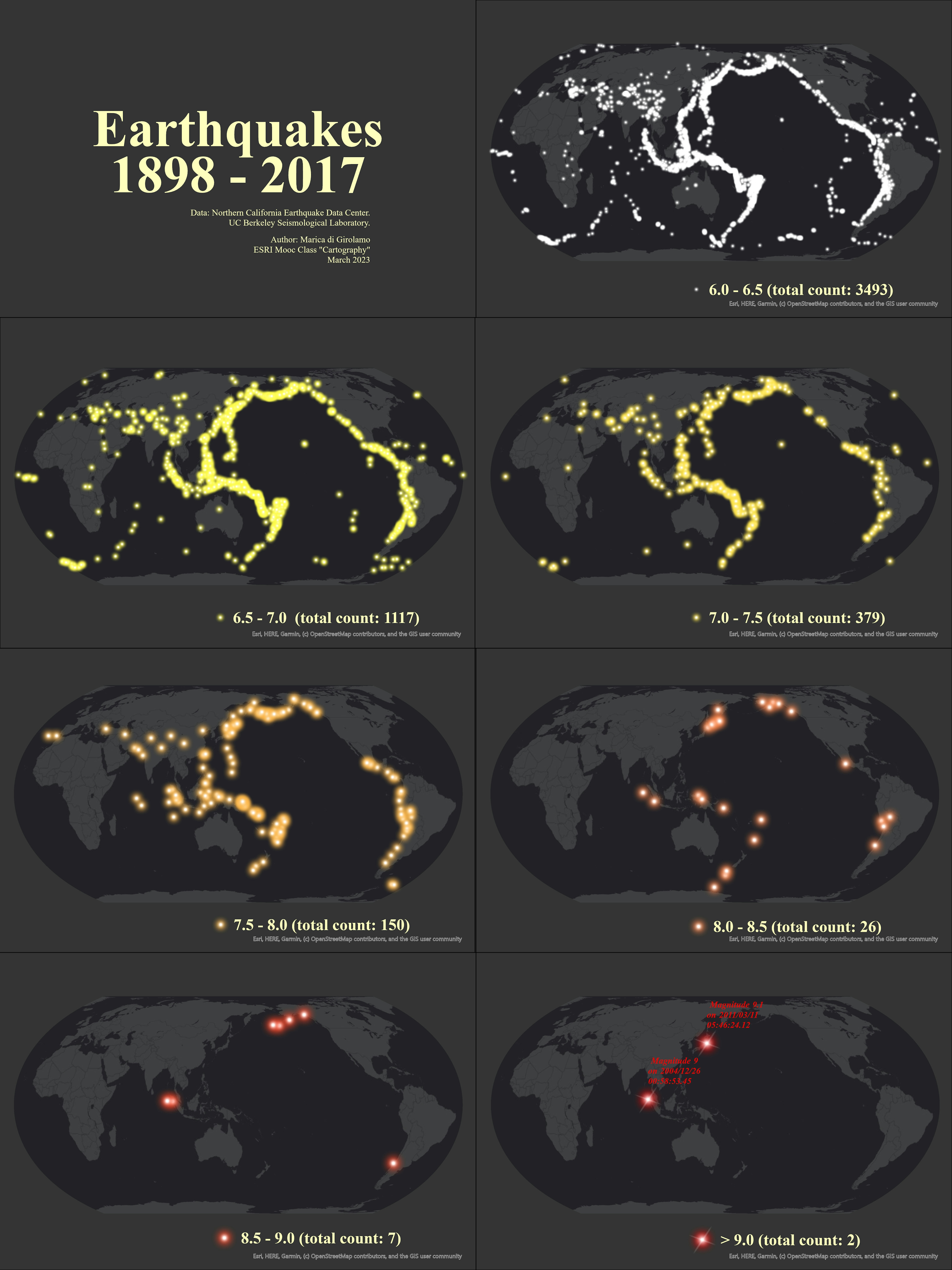 Earthquakes 1898 - 2017