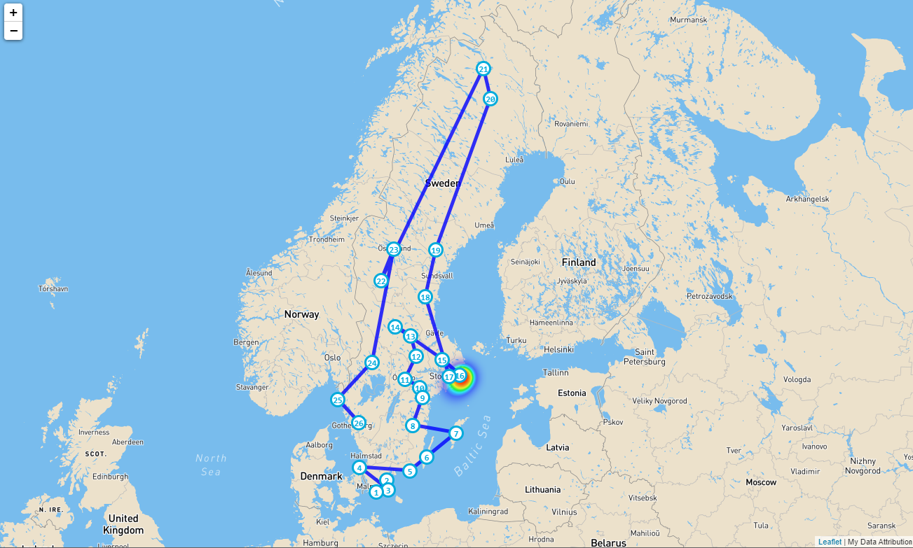 NilsHolgerrsons journey interactiveMaps