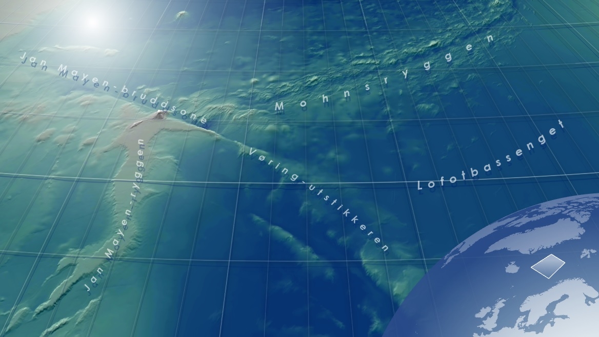 Seafloor map around Jan Mayen