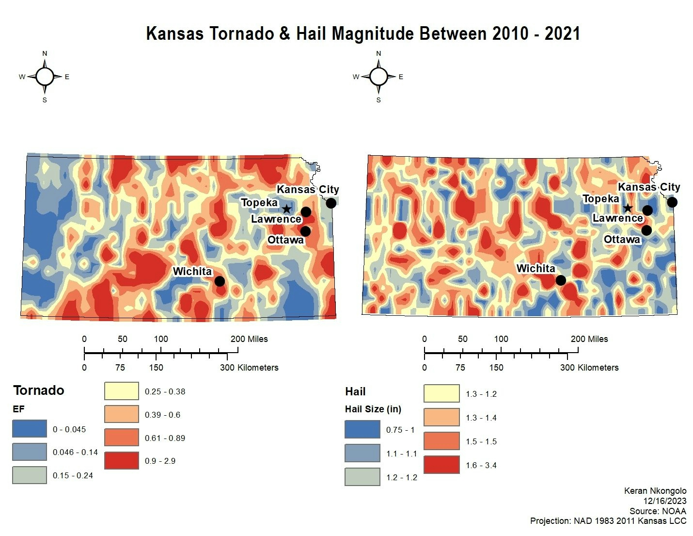 Kansas Tornado and Hail 