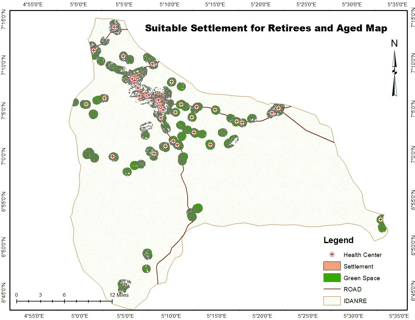 Suitable settlements for retirees.