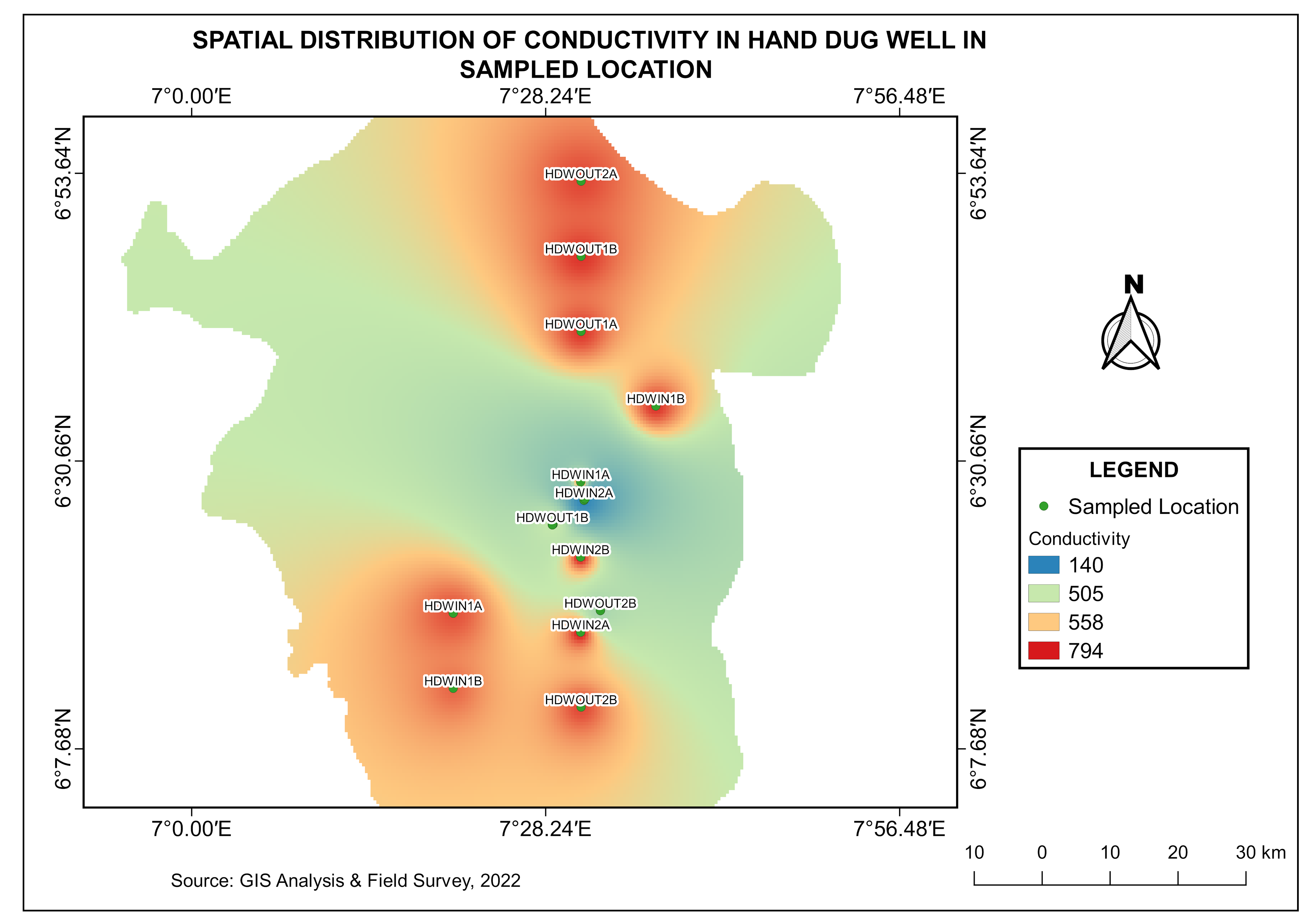 Spatial Distribution of Conductivity 