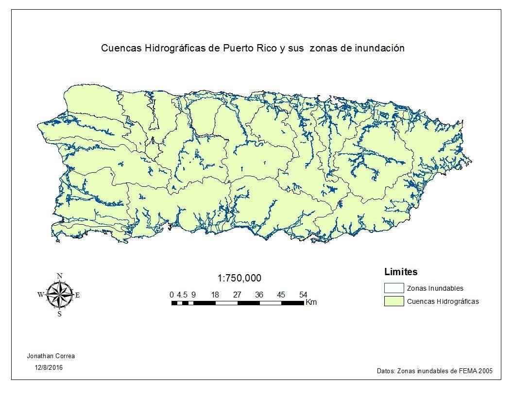 Hydrographic basins of Puerto Rico