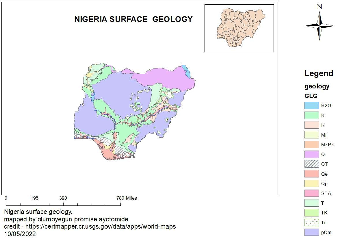 Nigeria surface geology