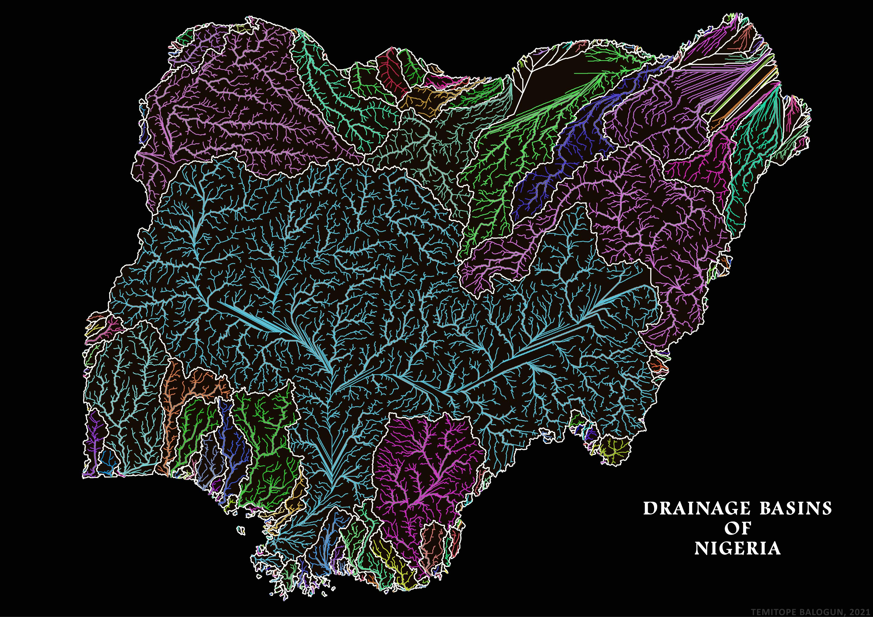 Drainage basins of Nigeria