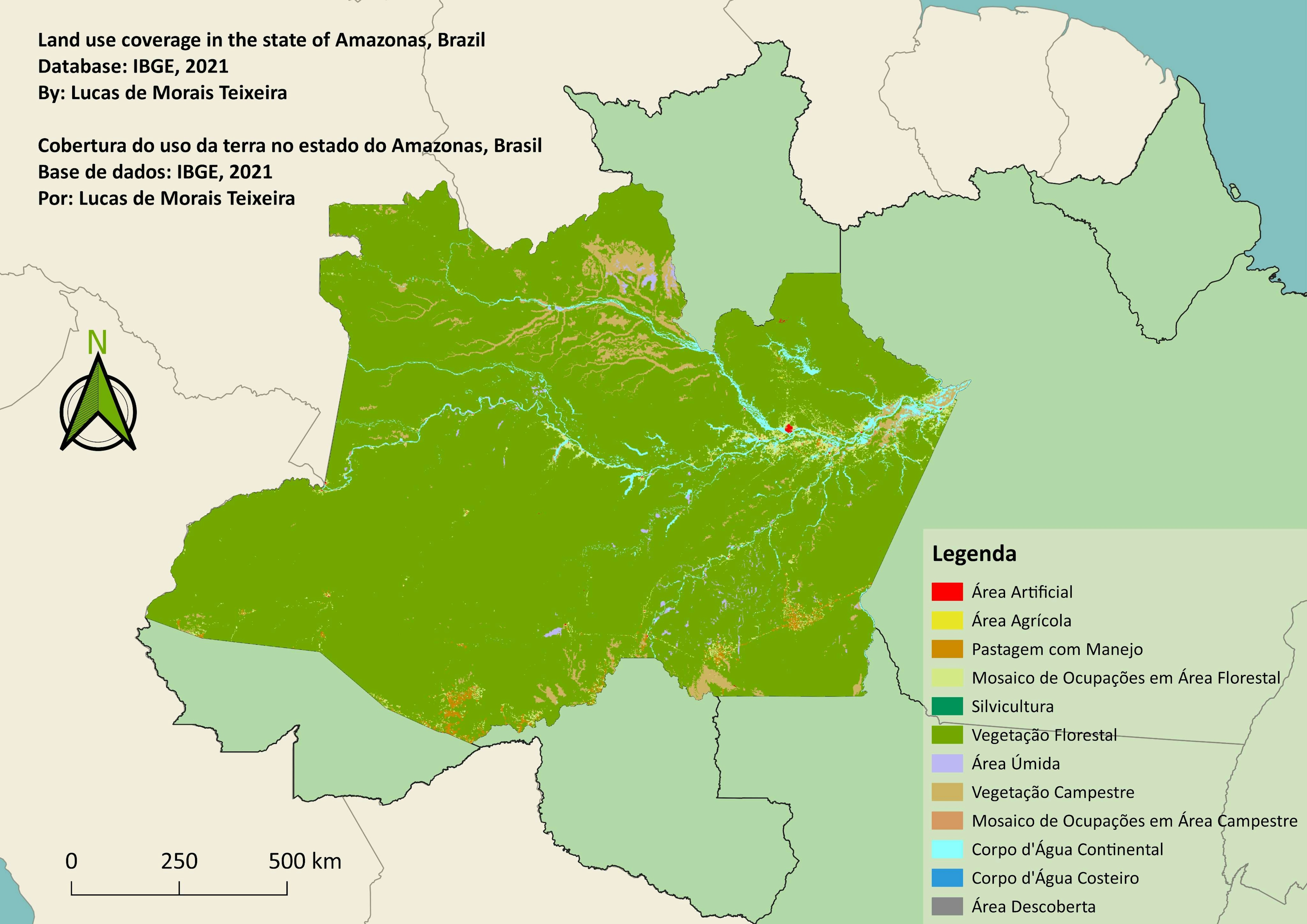 Cobertura do uso do solo - Amazonas