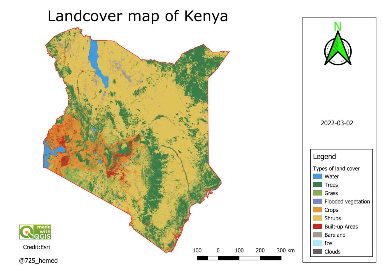 Land cover Map of Kenya(2020)