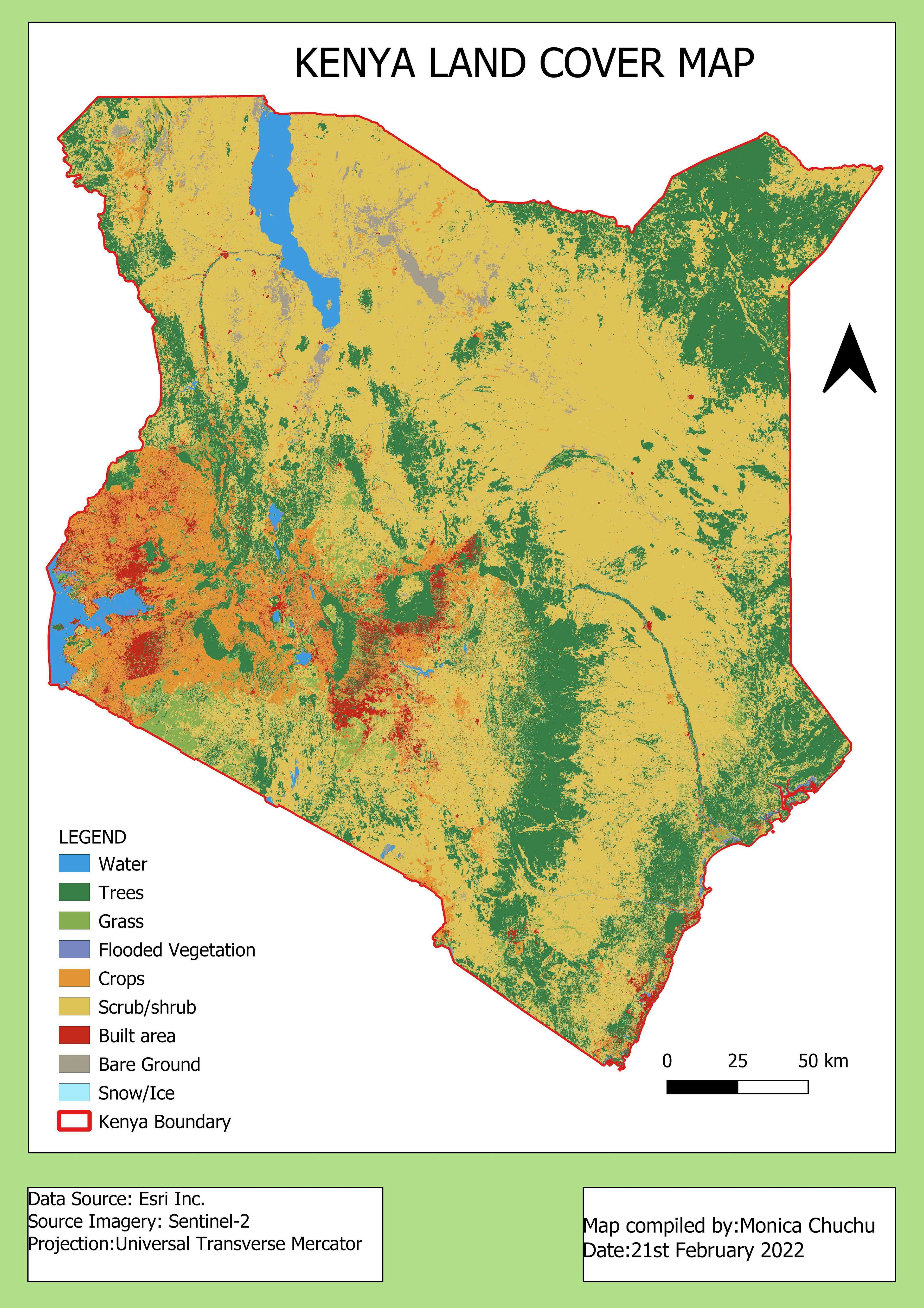 LAND COVER MAP FOR KENYA