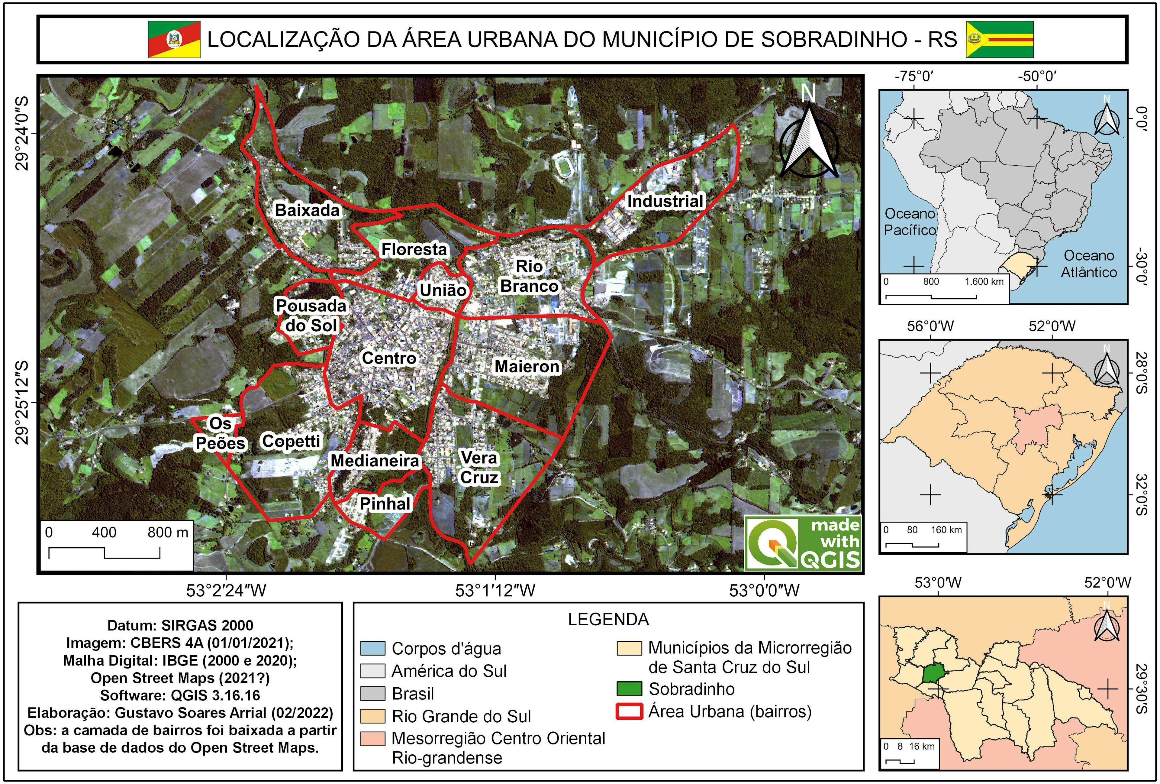 Localização de Sobradinho - RS