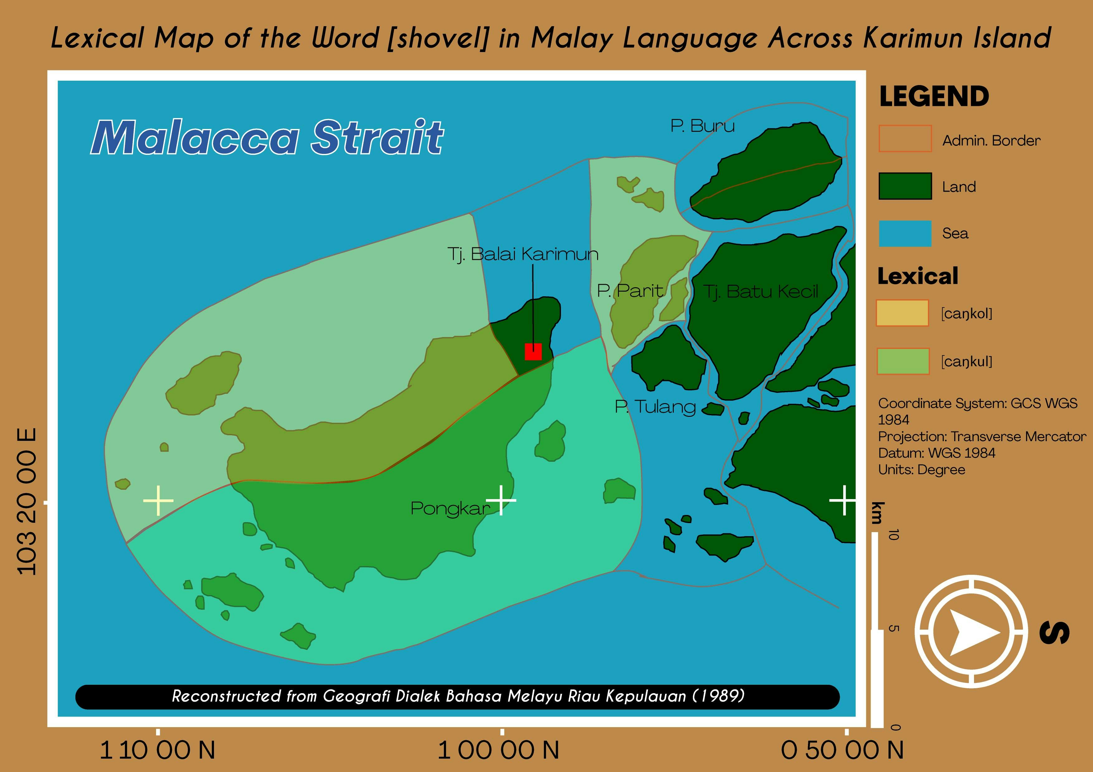 Lexical Map of [Shovel] in Malay Lang