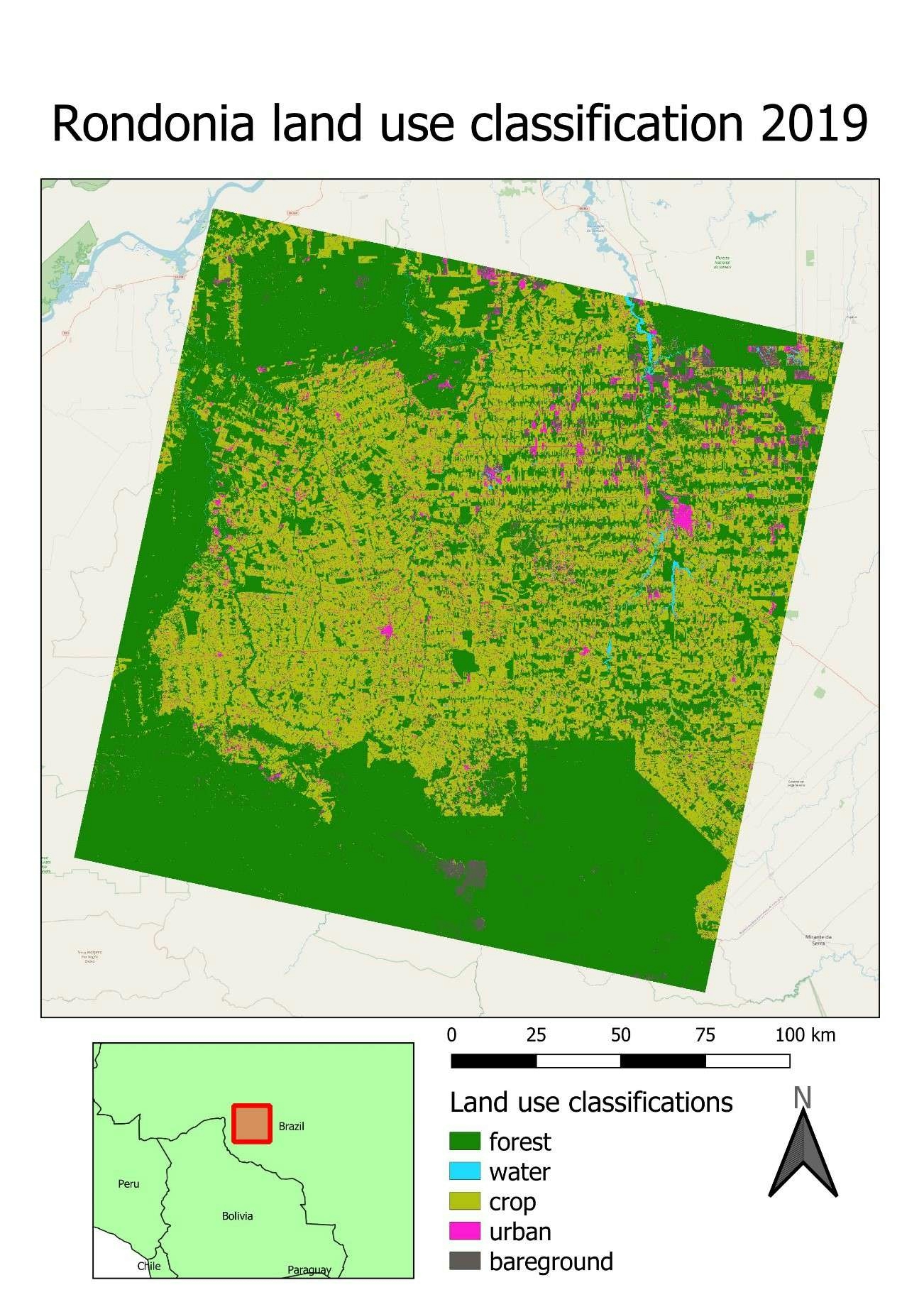 Rondonia land use classifcation