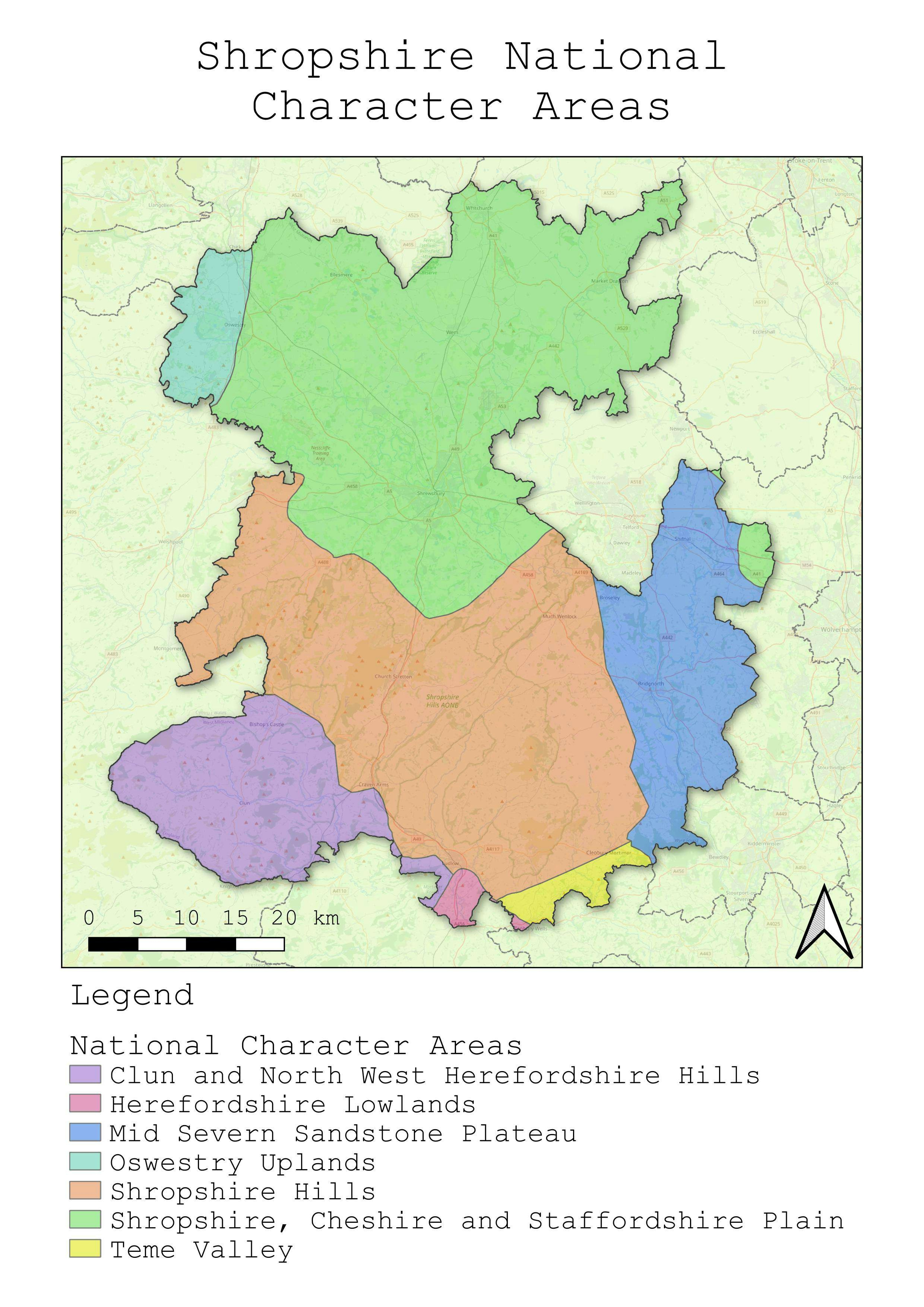 Shropshire National Character Areas