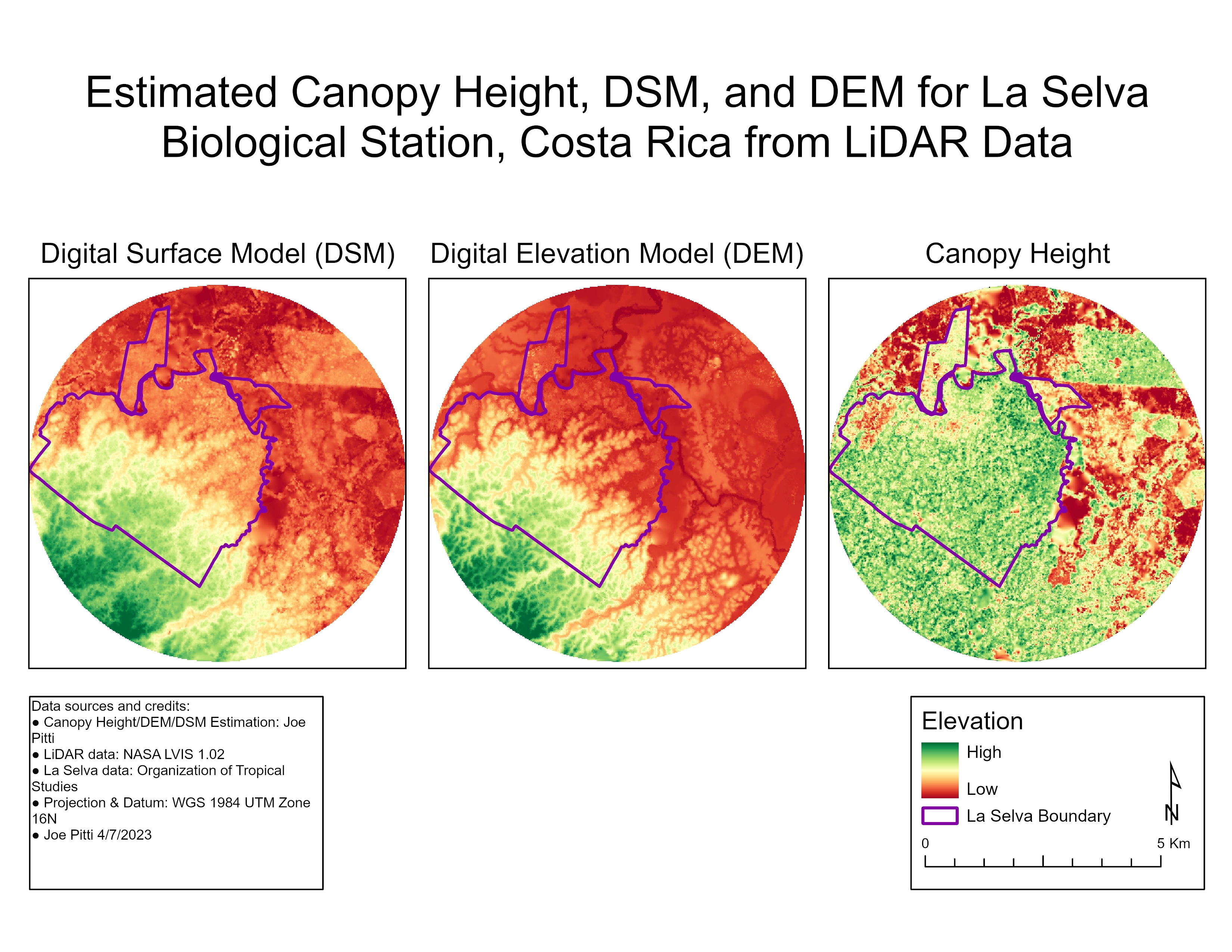 Estimating Canopy Height from LiDAR 