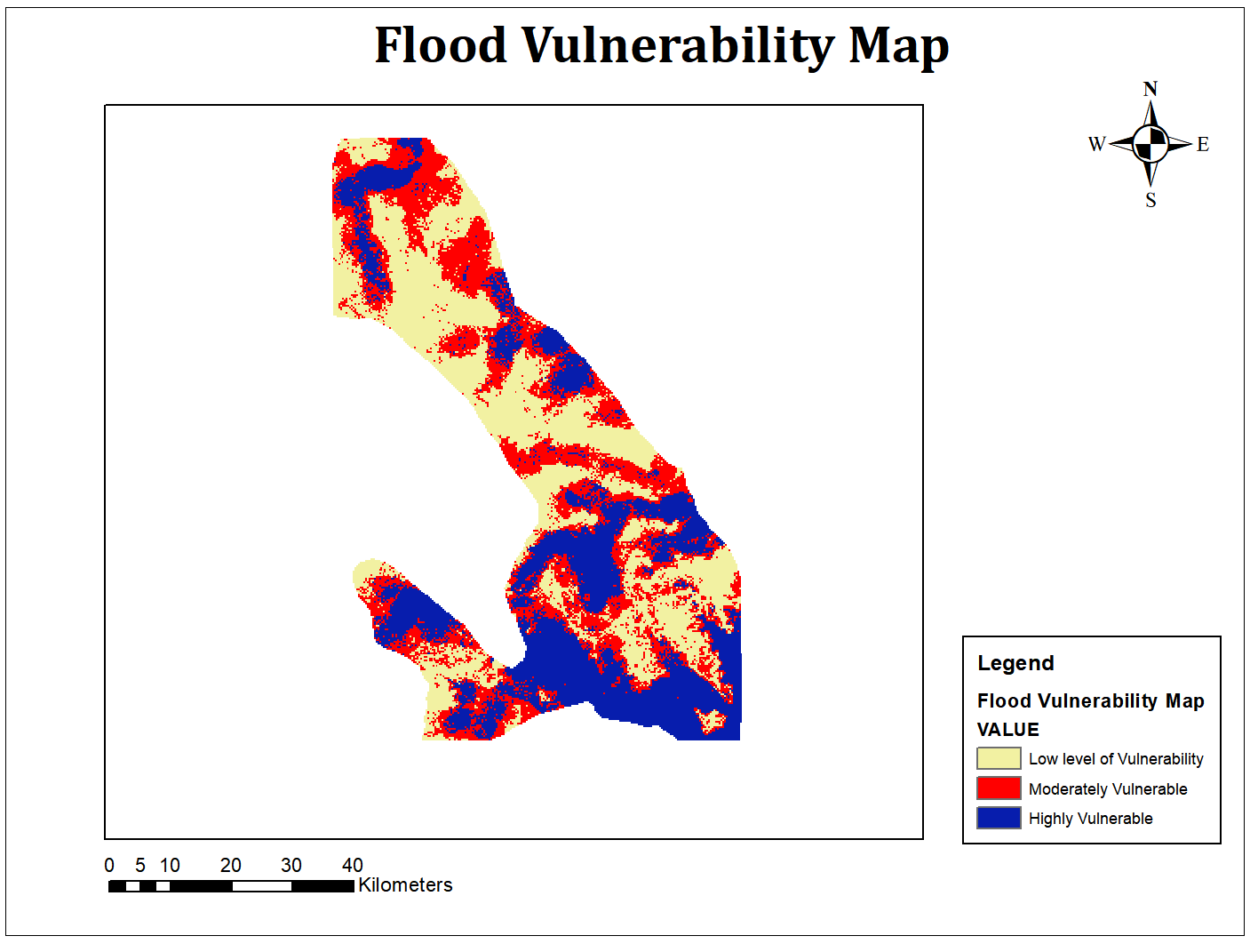 Flood Vulnerability Map of Lokoja