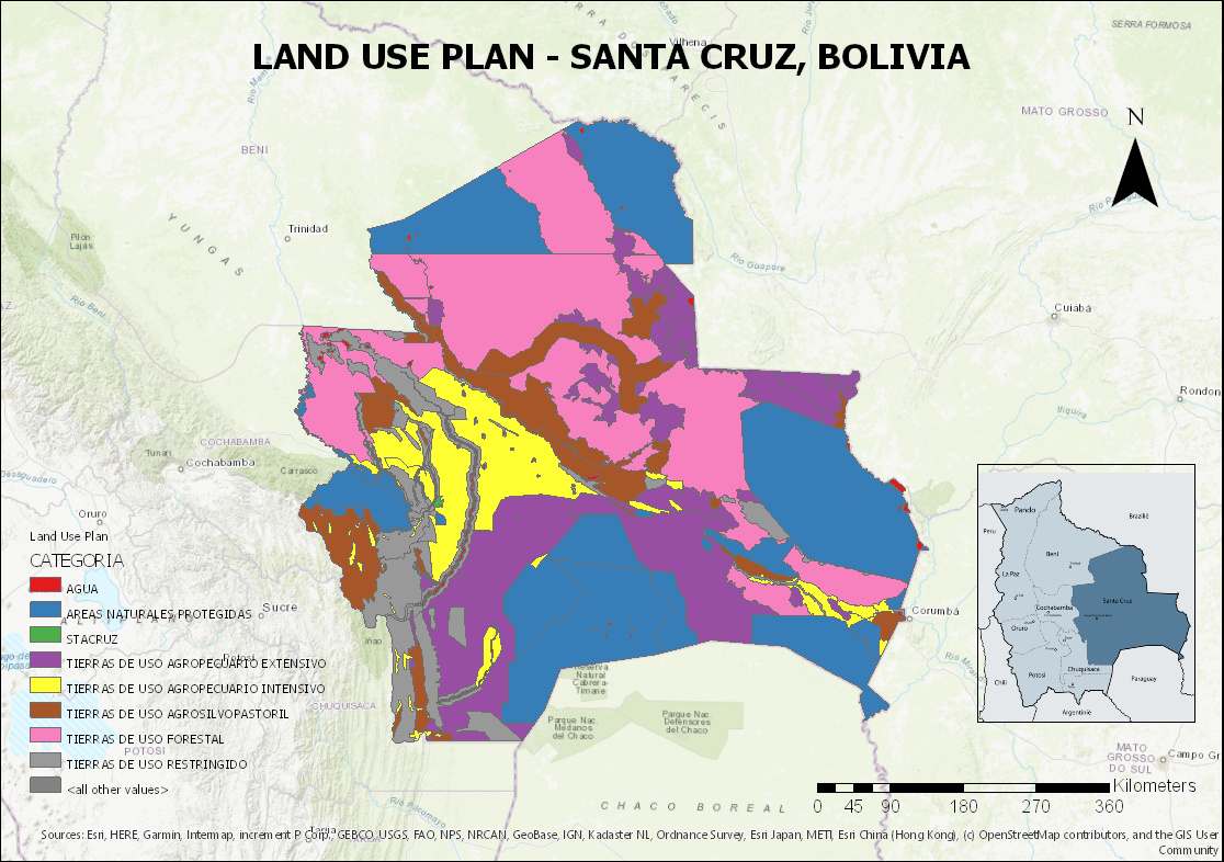 Land Use Plan - Santa Cruz, Bolivia