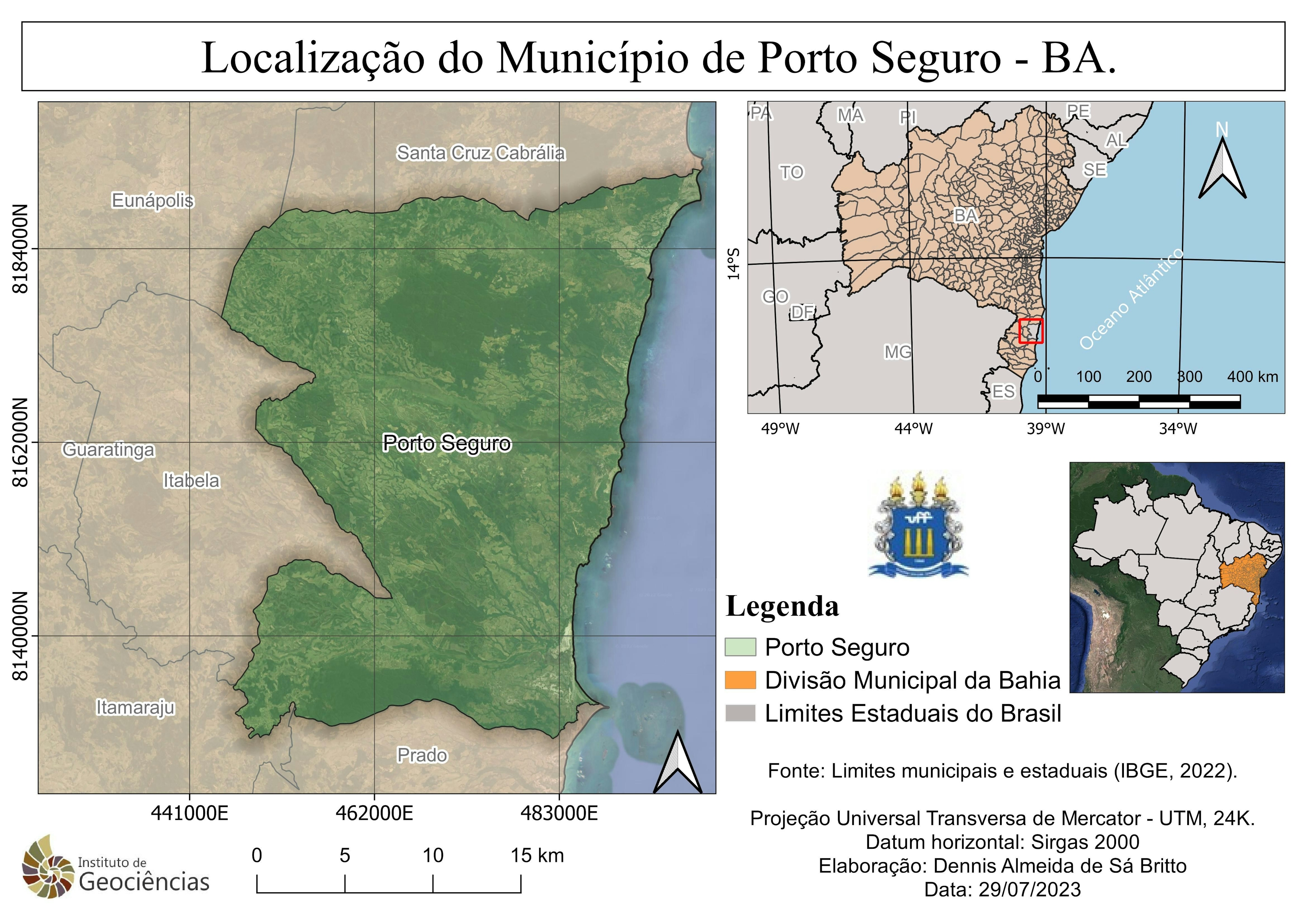 Localização de Porto Seguro - Layout