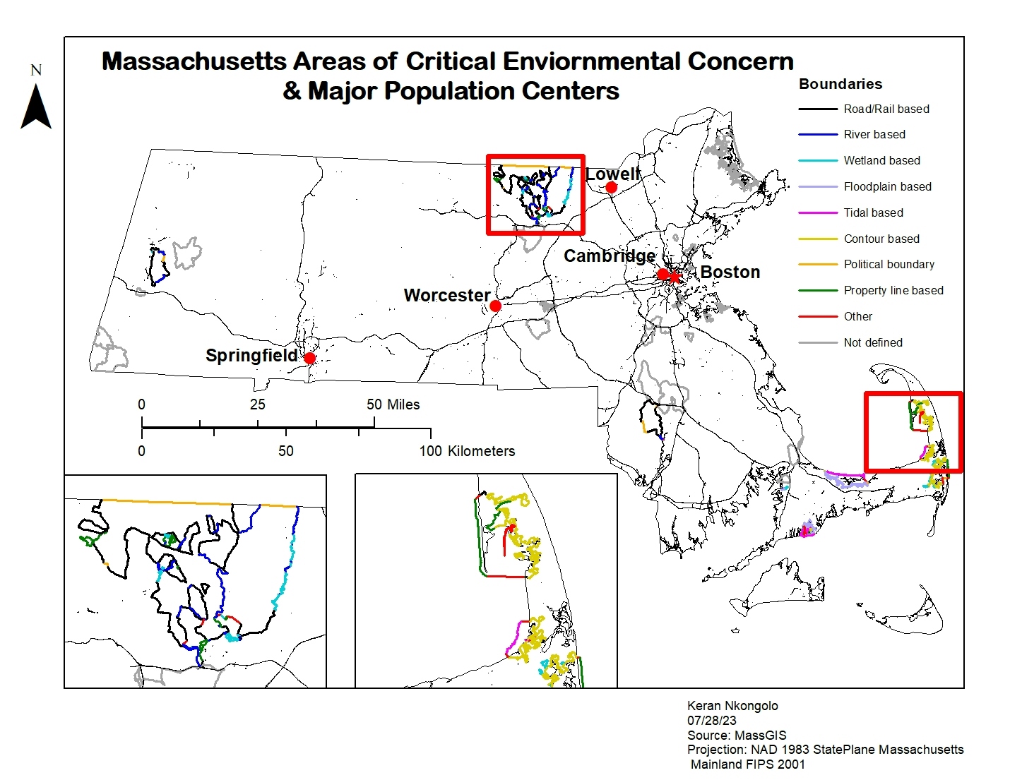 MA Areas of Critical Concern