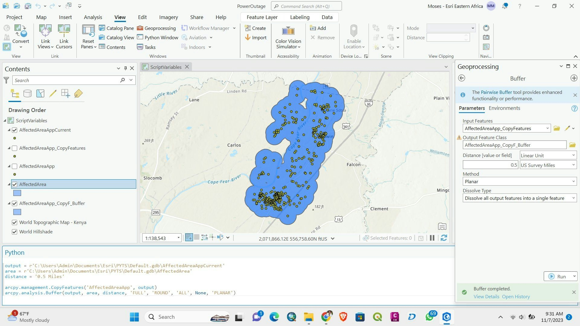 CREATING PYTHON SCRIPTS IN ARCGIS PRO